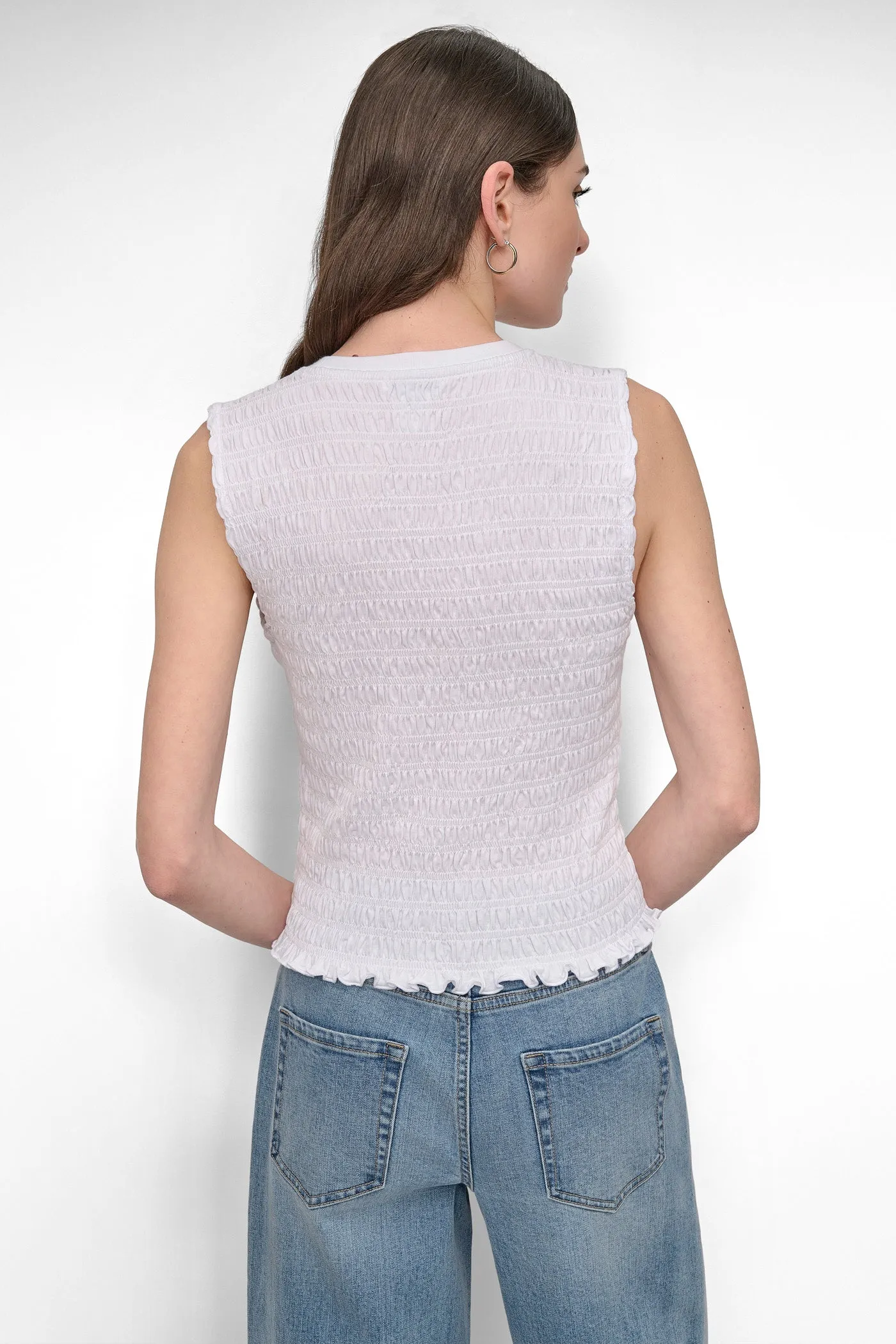 SMOCKED TEE sold by DKNY product image thumbnail 3