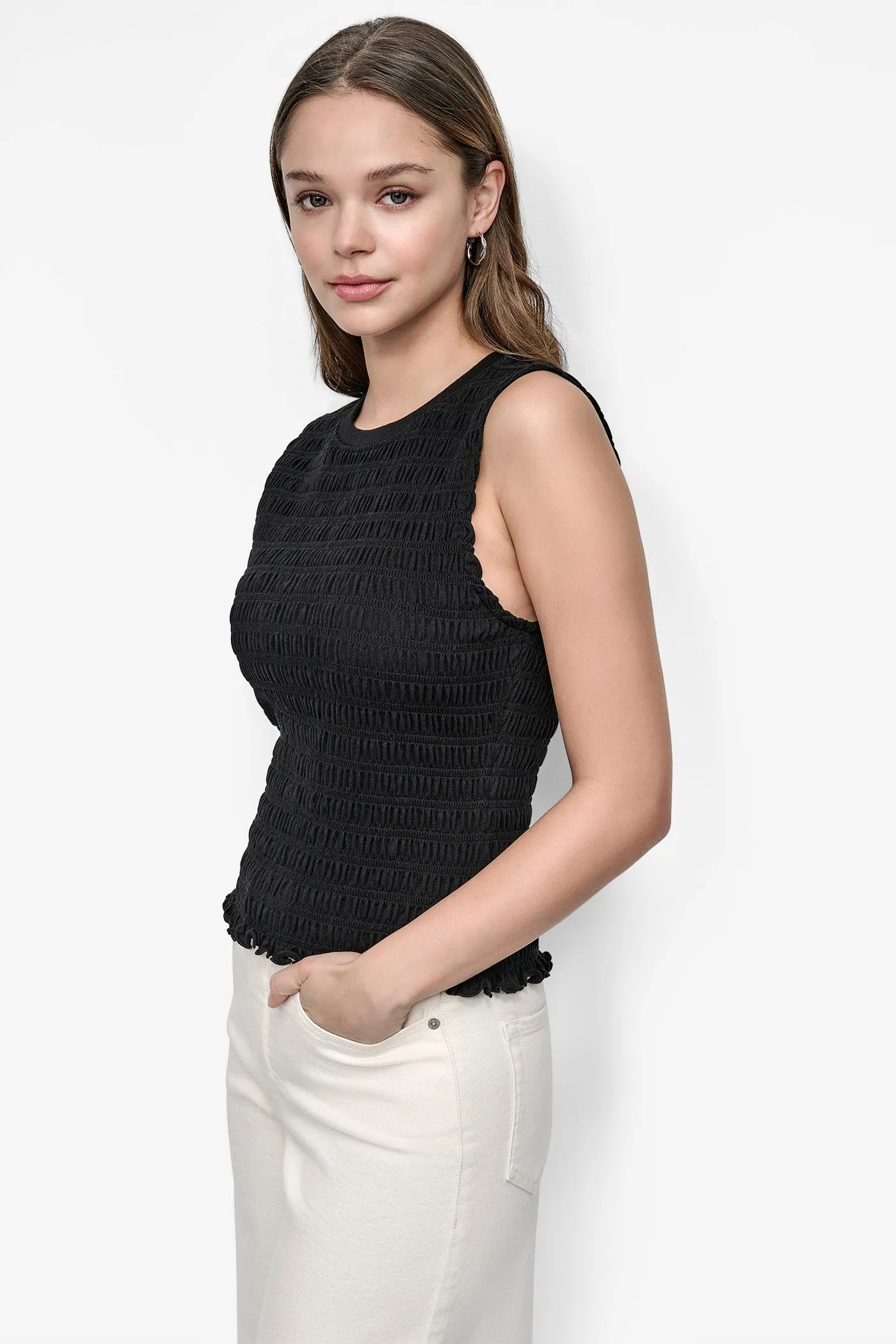 SMOCKED TEE sold by DKNY product image thumbnail 3