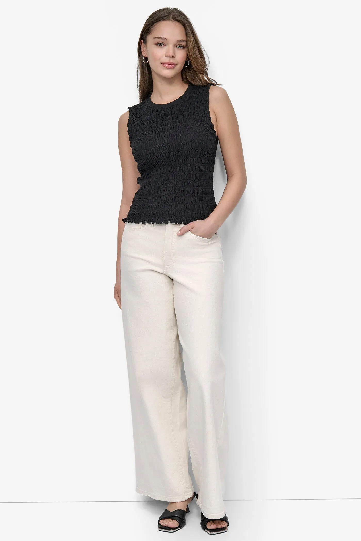 SMOCKED TEE sold by DKNY product image thumbnail 4