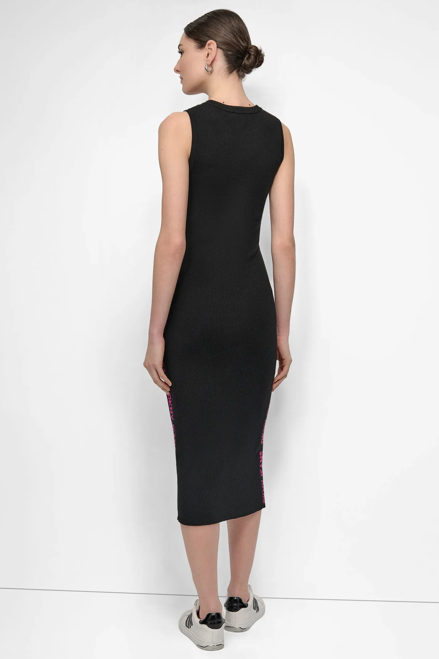 LOGO MIDI SWEATER TANK DRESS sold by DKNY product image thumbnail 2