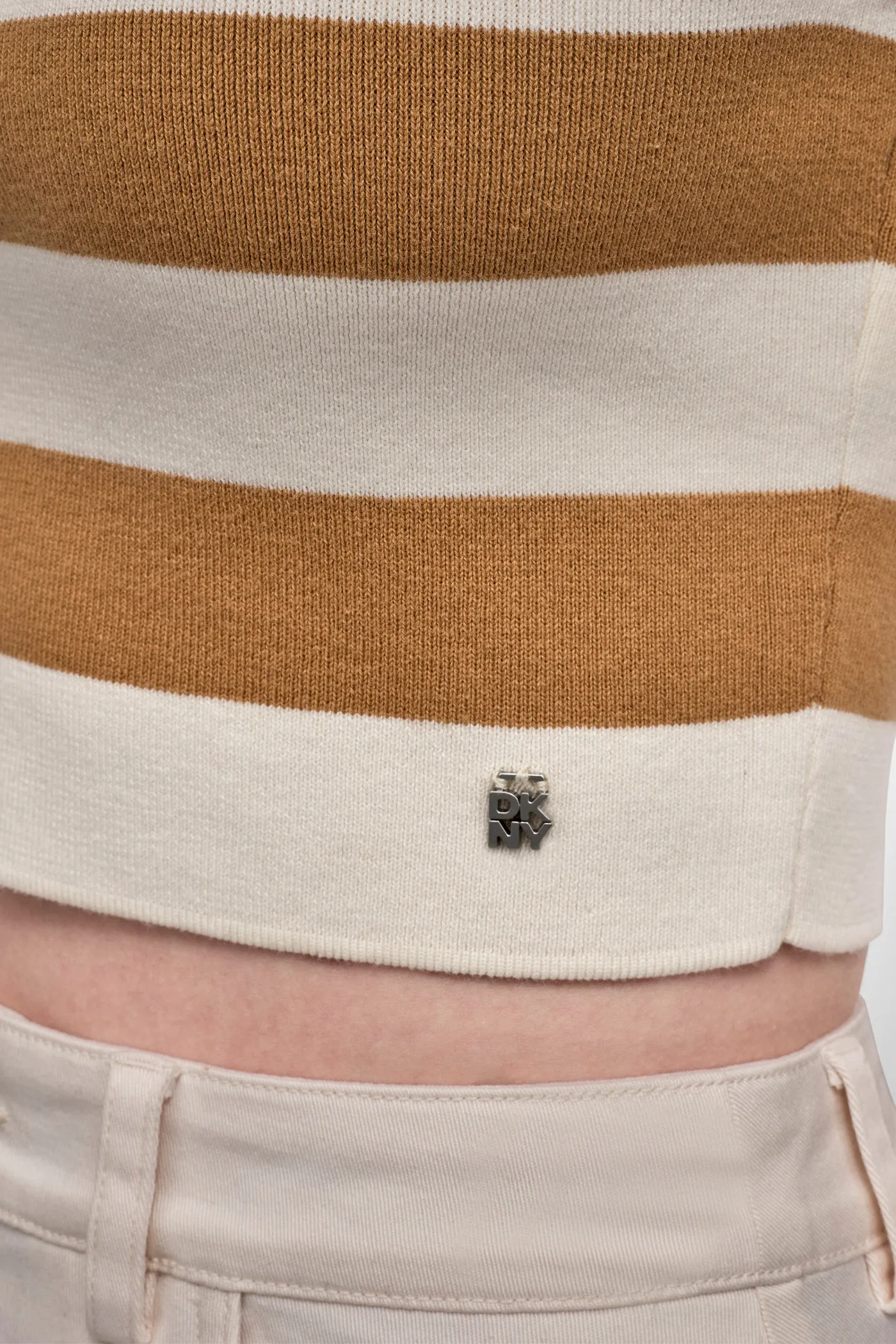 CROPPED JACQUARD SWEATER sold by DKNY product image thumbnail 4