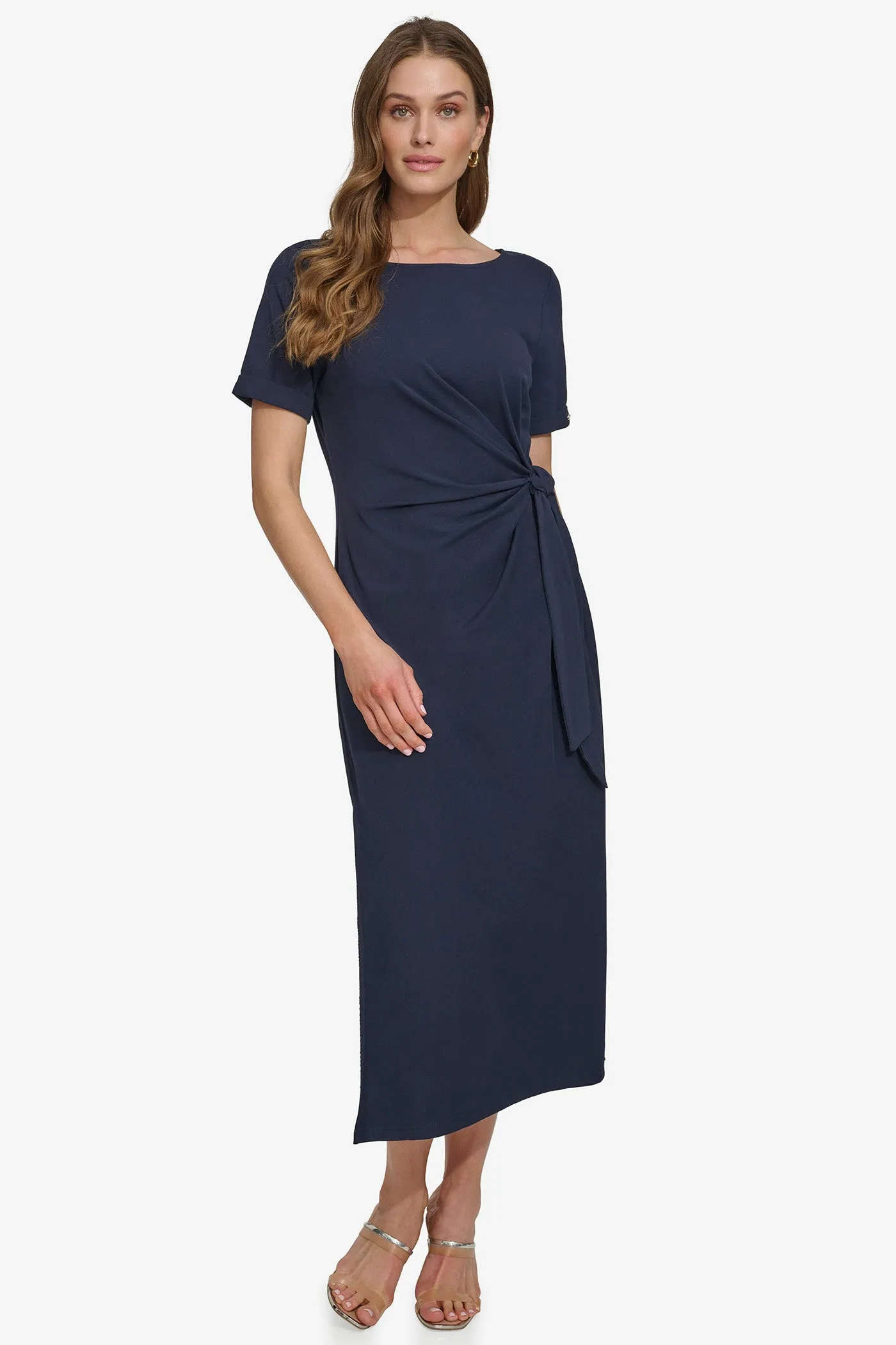 SIDE TIE MIDI DRESS sold by DKNY product image thumbnail 4
