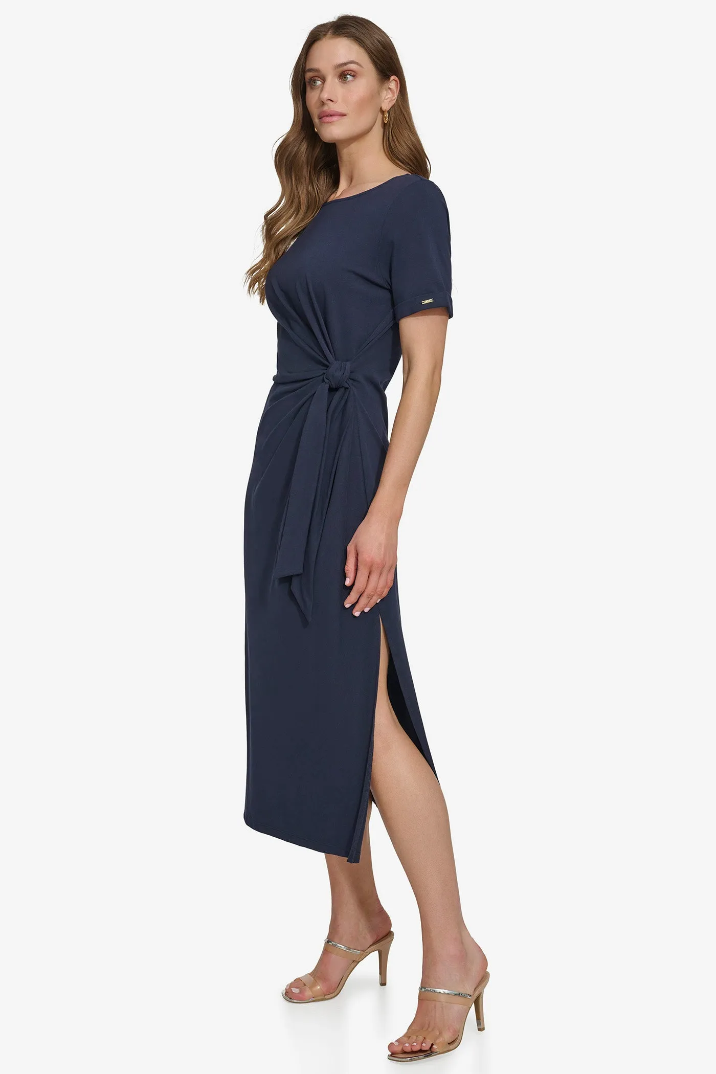 SIDE TIE MIDI DRESS sold by DKNY product image thumbnail 3