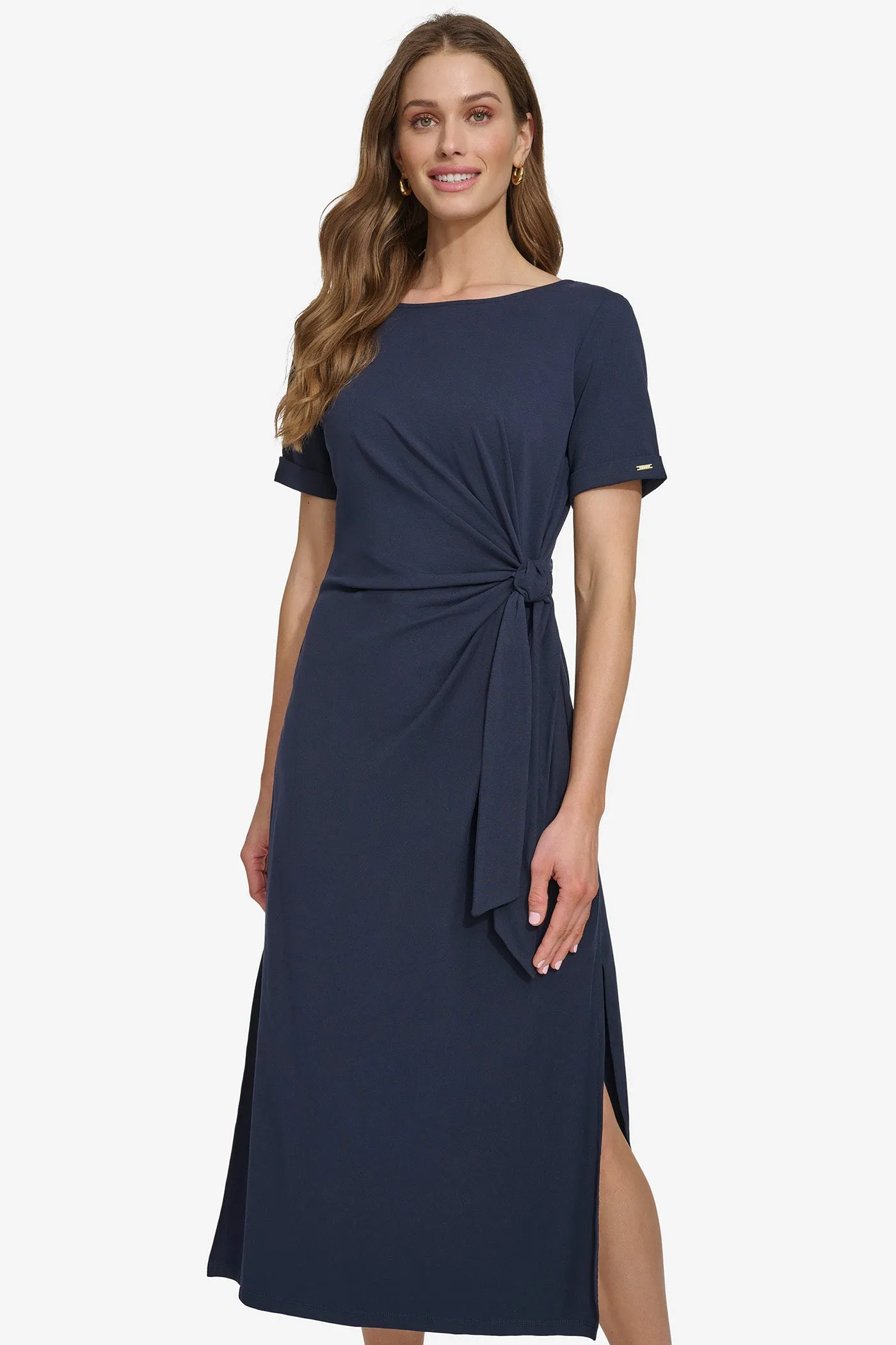 SIDE TIE MIDI DRESS sold by DKNY product image thumbnail 5