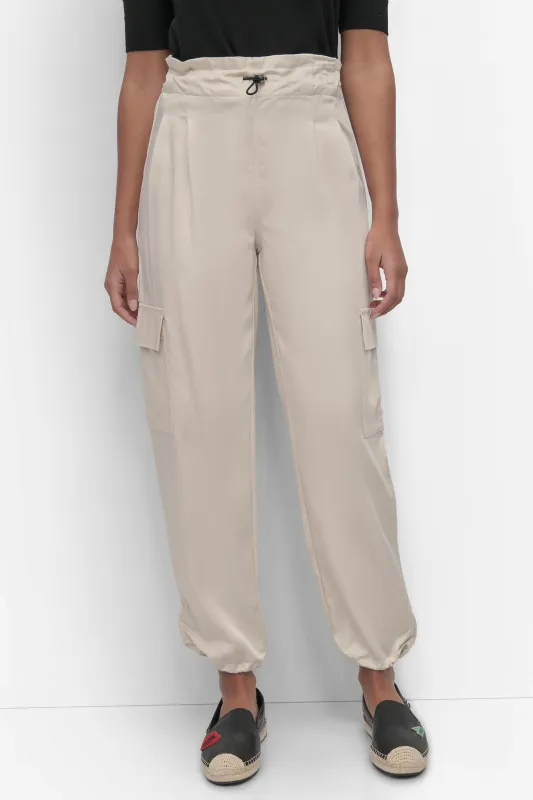 SOFT CARGO PANT WITH BUNGEE WAIST sold by DKNY