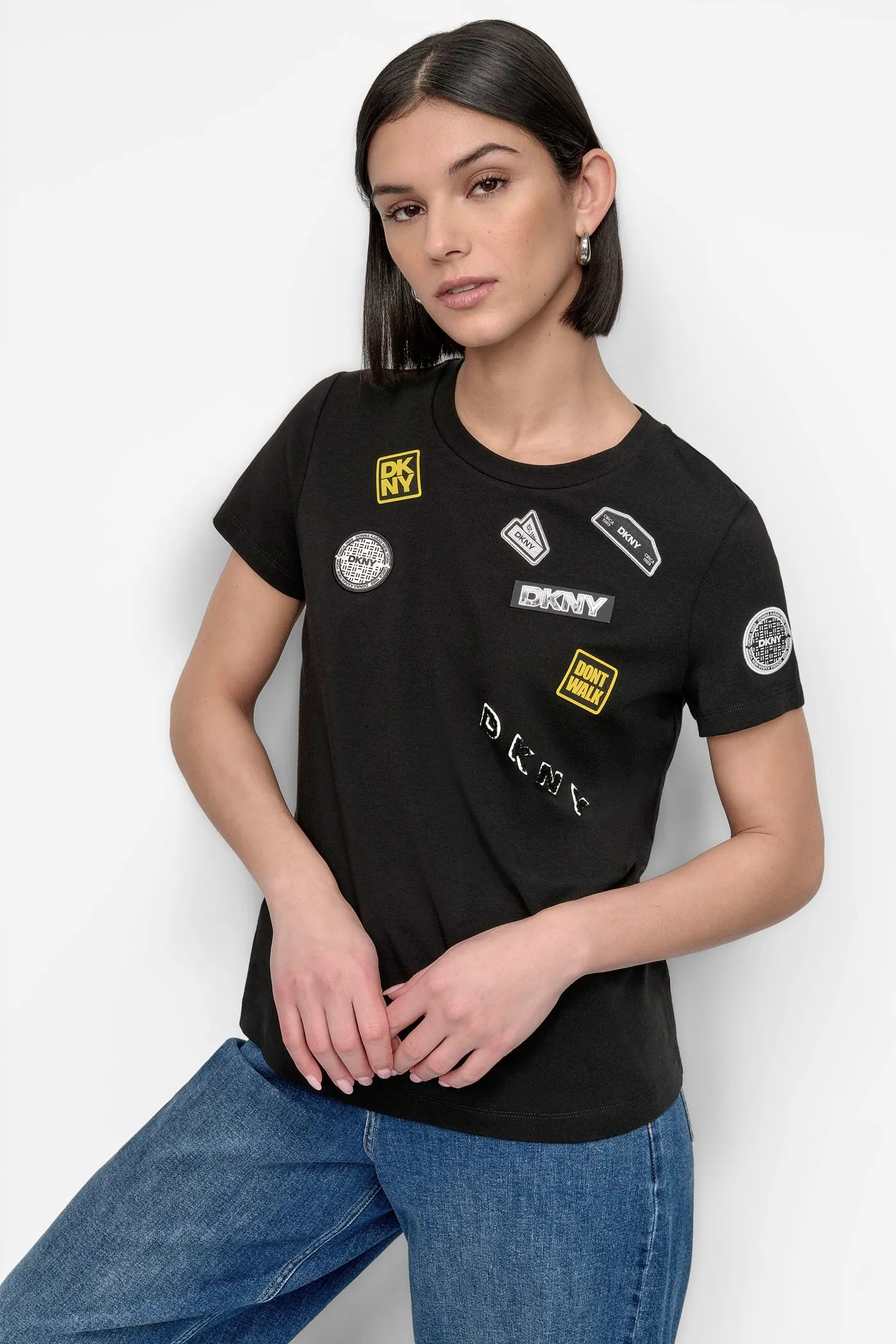 EMBELLISHED TEE sold by DKNY