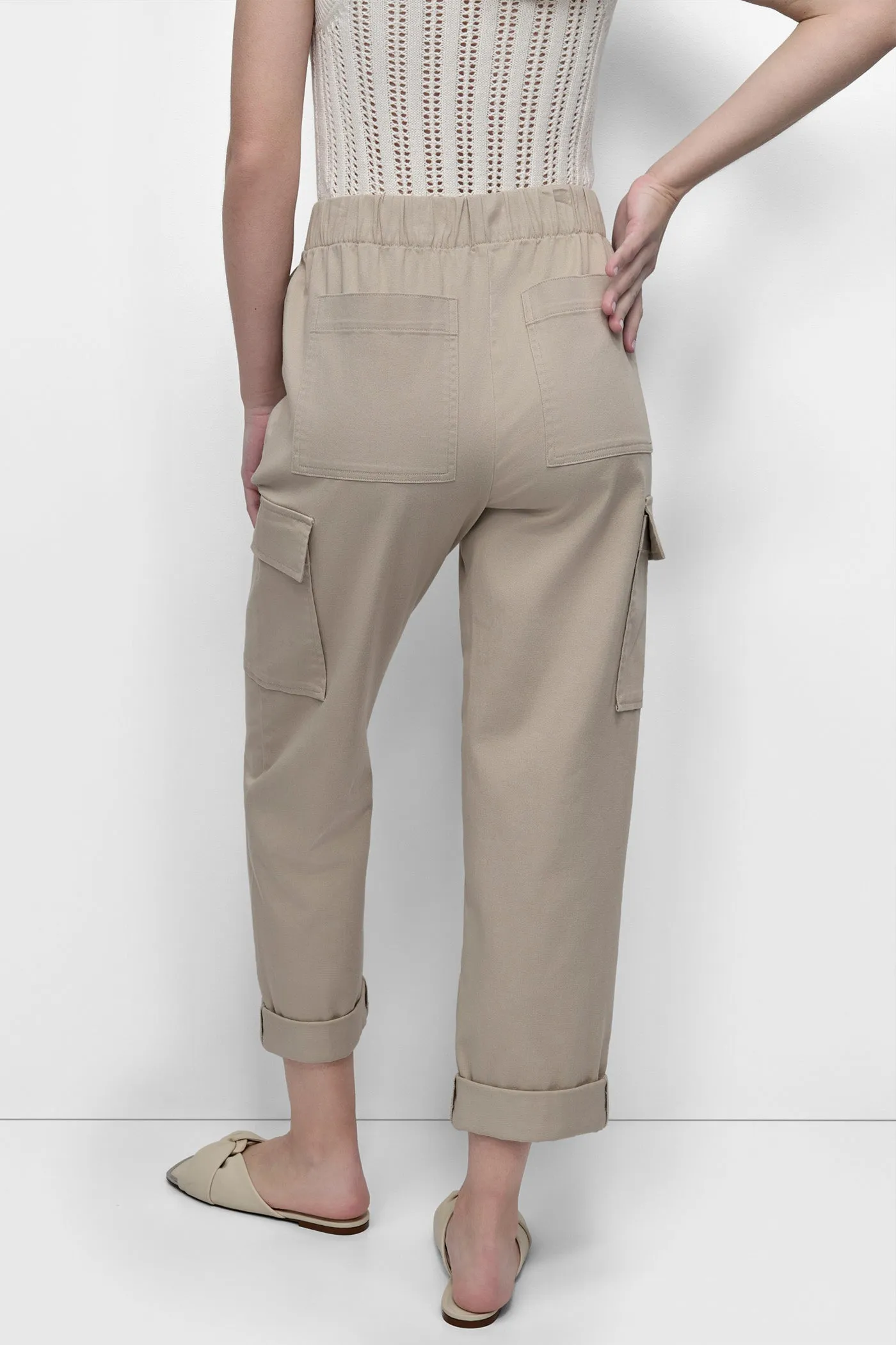 HIGH-RISE PULL-ON CARGO JOGGER sold by DKNY product image thumbnail 2