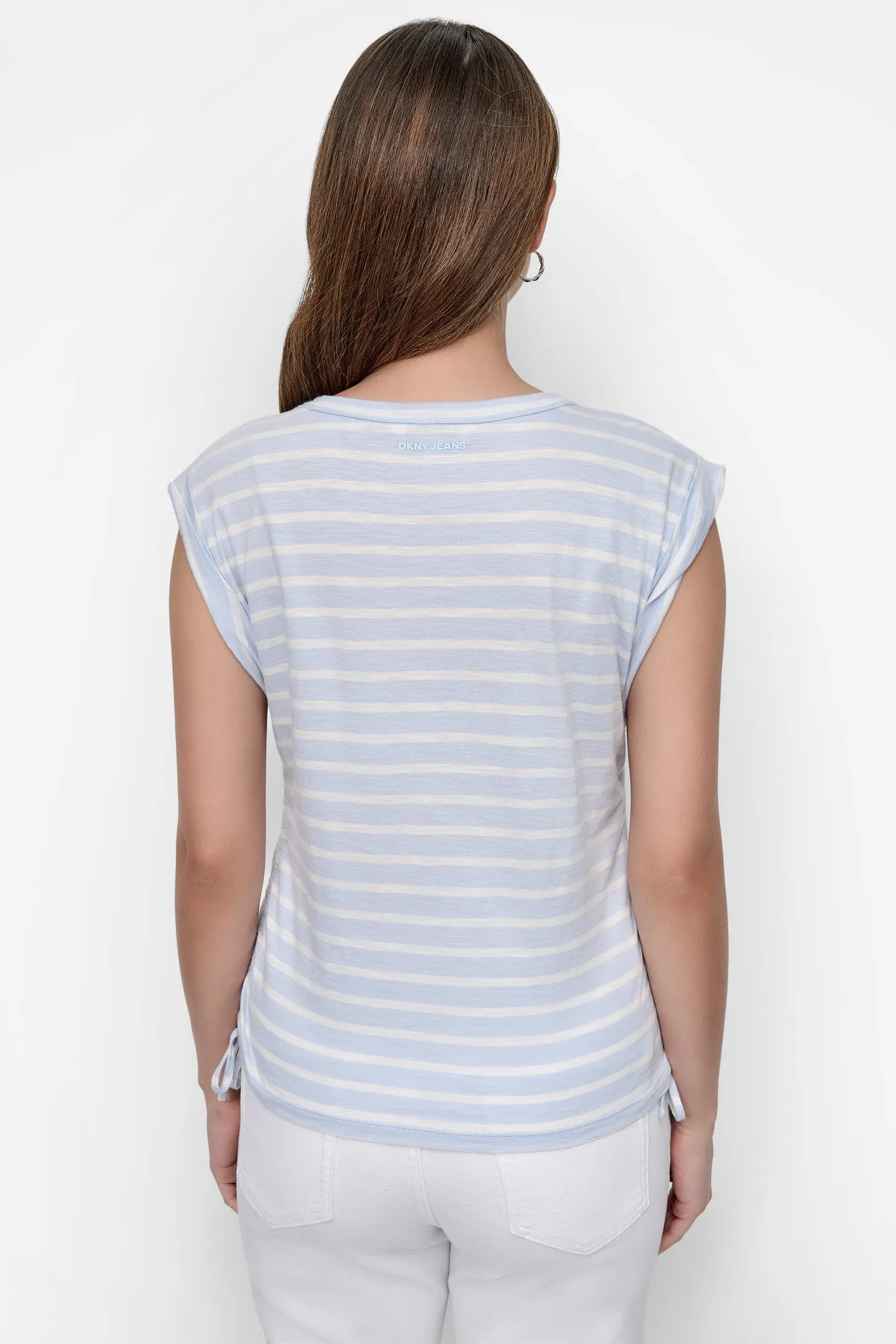 RUCHED SIDE-TIE TEE sold by DKNY product image thumbnail 2