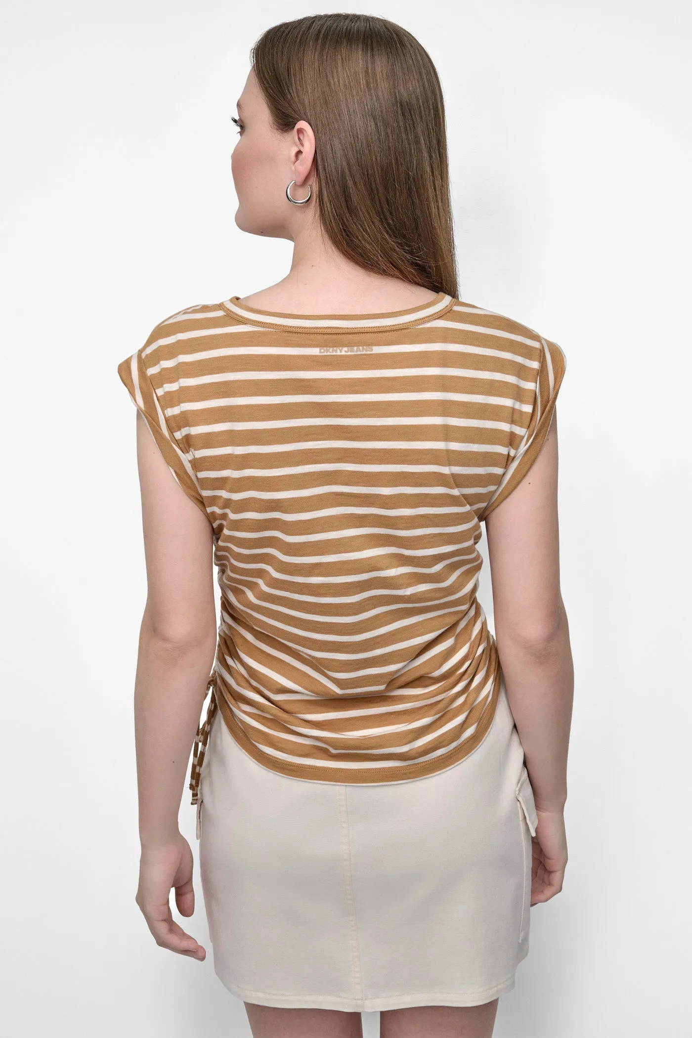 RUCHED SIDE-TIE TEE sold by DKNY product image thumbnail 2