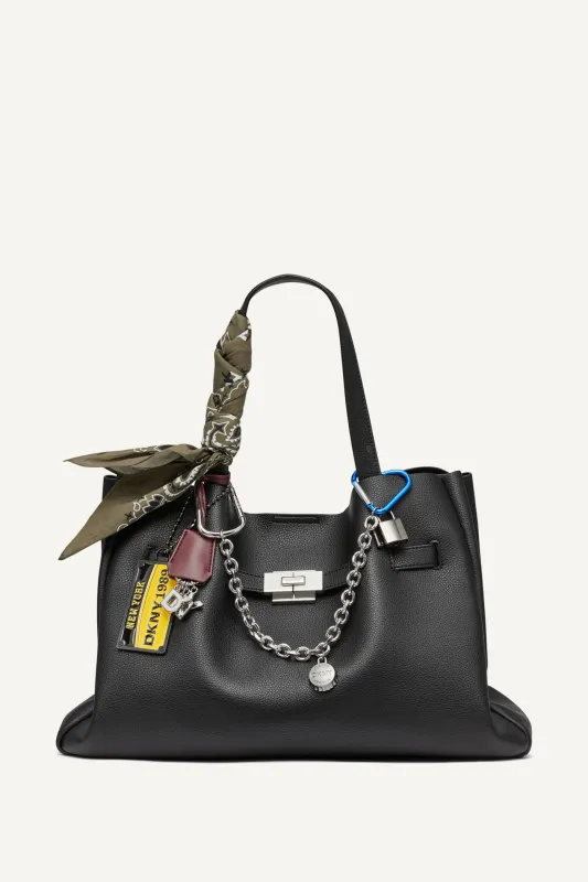 BRYAR LARGE EMBELLISHED SATCHEL BAG sold by DKNY