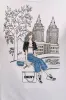 BOW BRIDGE EMBELLISHED GRAPHIC TEE sold by DKNY
