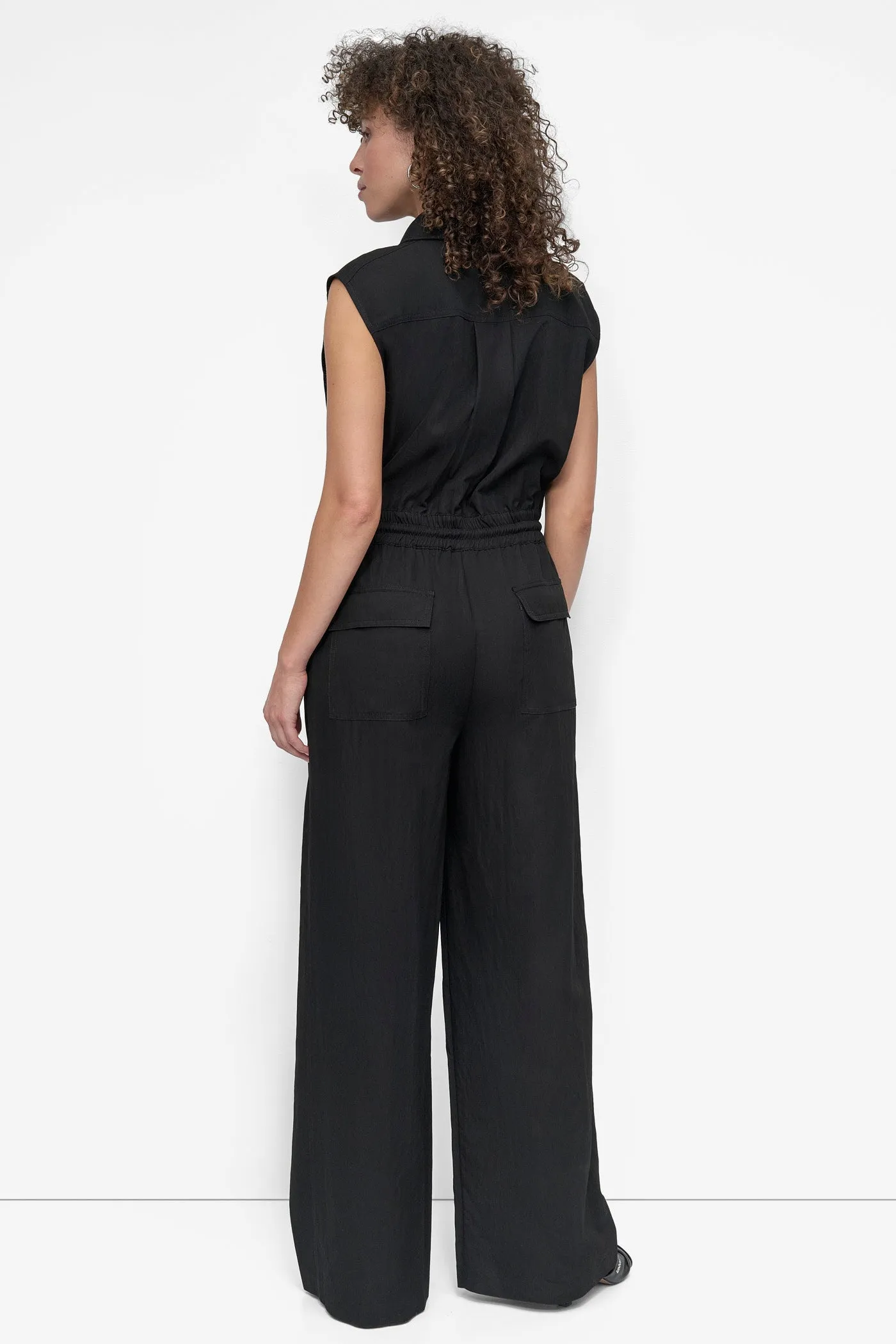 SLEEVELESS UTILITY JUMPSUIT sold by DKNY product image thumbnail 2