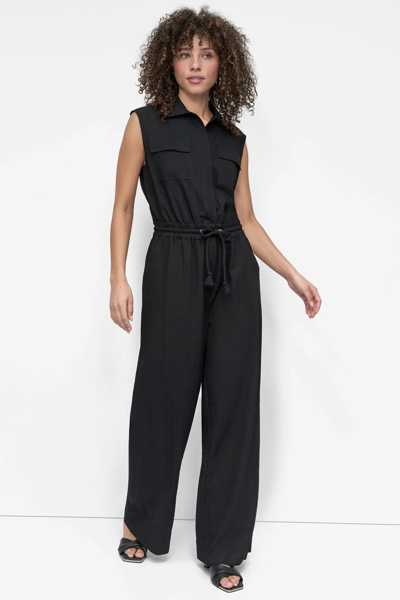 SLEEVELESS UTILITY JUMPSUIT sold by DKNY