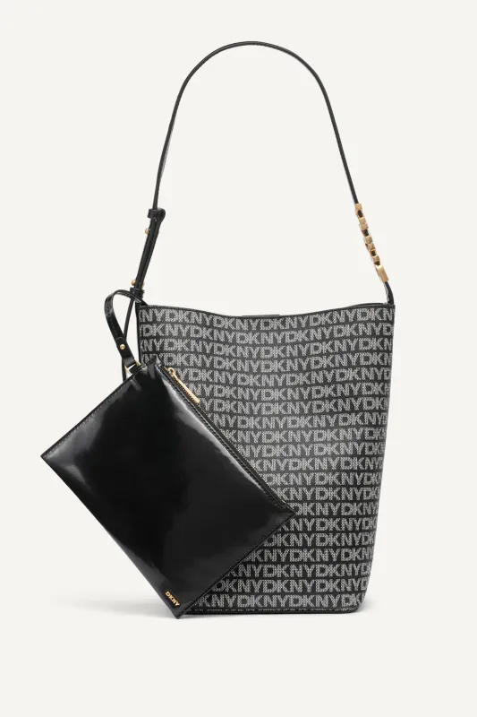 AVRIL LOGO BUCKET BAG sold by DKNY