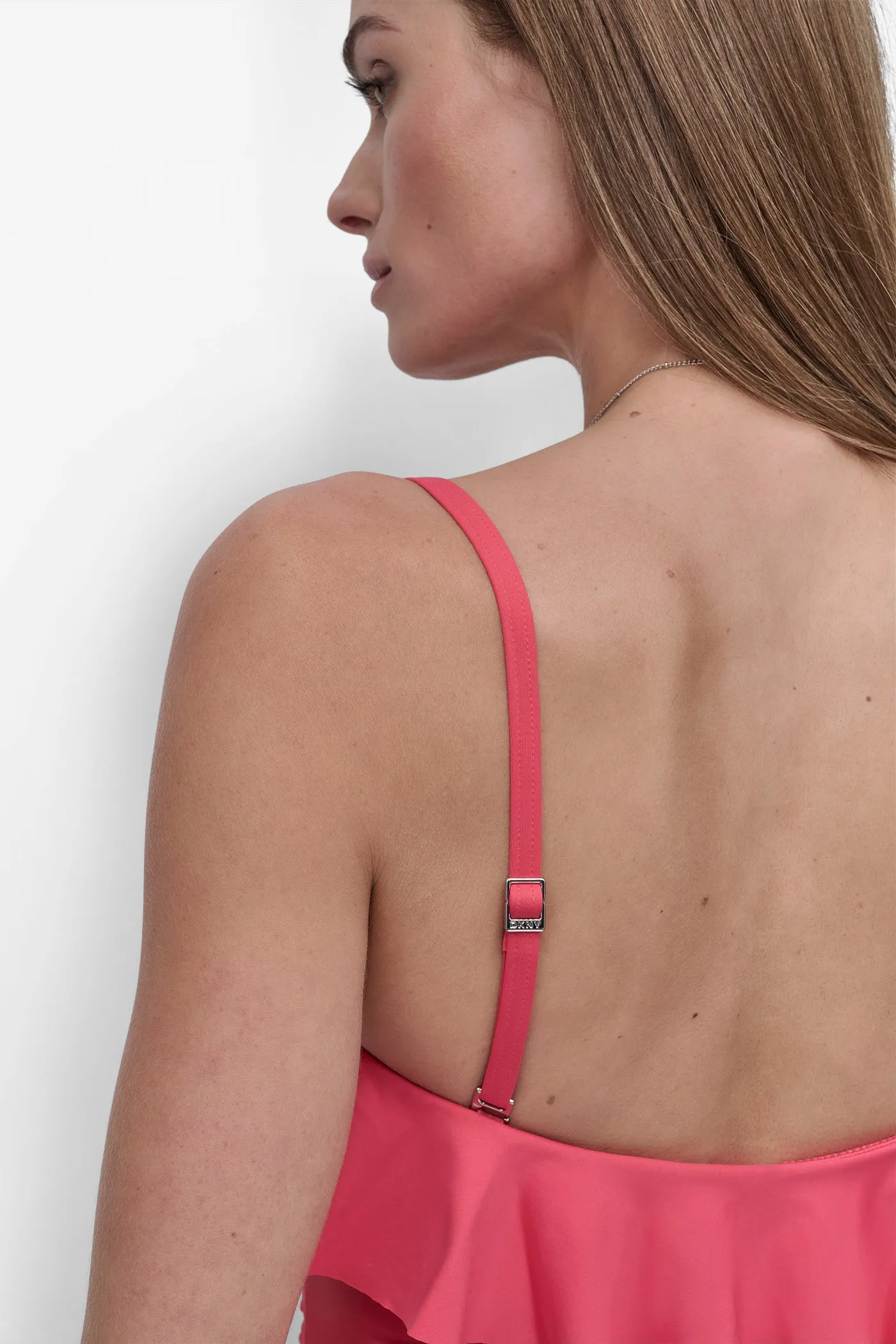 RUFFLED PINUP BANDEAU ONE PIECE sold by DKNY product image thumbnail 5