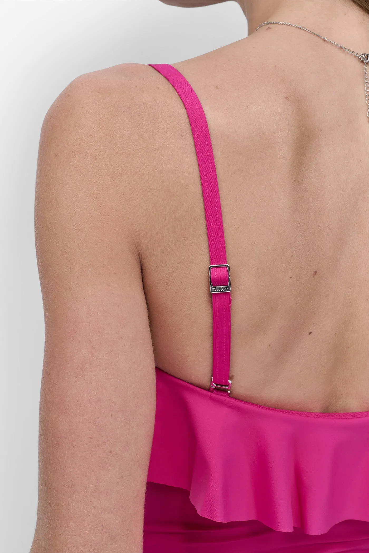 RUFFLED PINUP BANDEAU ONE PIECE sold by DKNY product image thumbnail 5