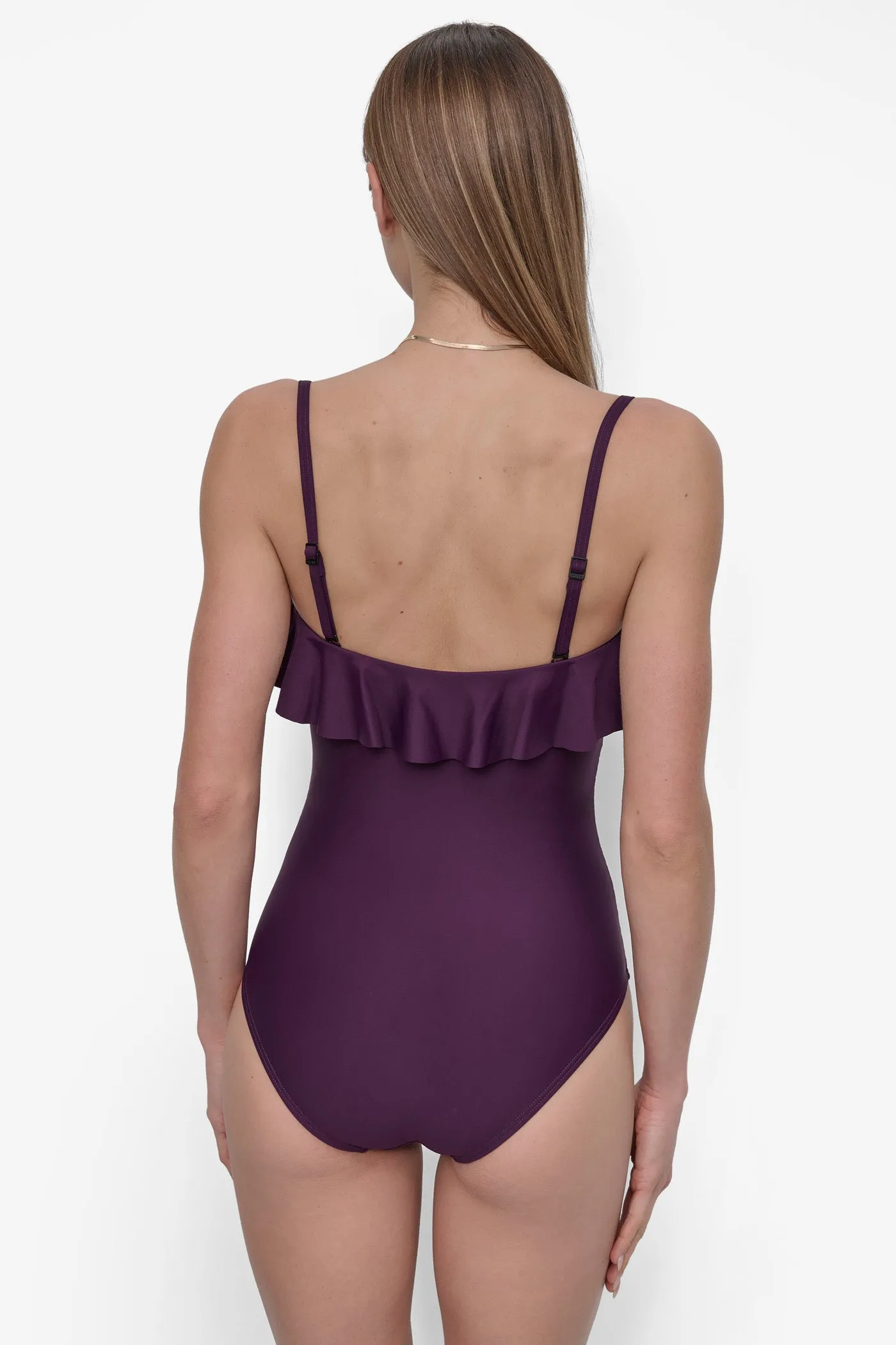 RUFFLED PINUP BANDEAU ONE PIECE sold by DKNY product image thumbnail 2