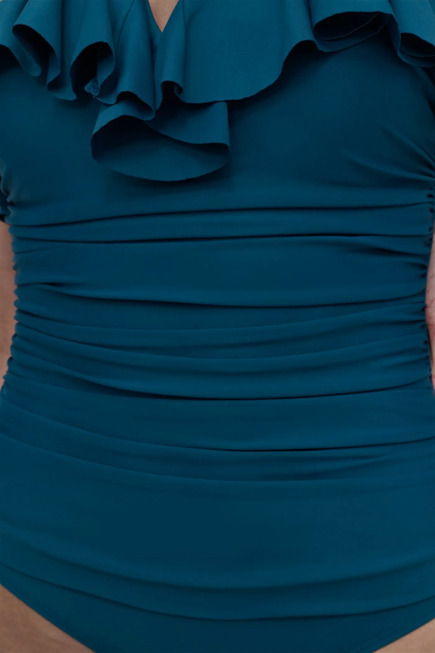 RUFFLED PINUP BANDEAU ONE PIECE sold by DKNY product image thumbnail 5