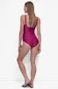 TWIST KEYHOLE V-NECK ONE PIECE sold by DKNY
