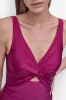 TWIST KEYHOLE V-NECK ONE PIECE sold by DKNY