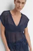 EASY MESH TUNIC sold by DKNY