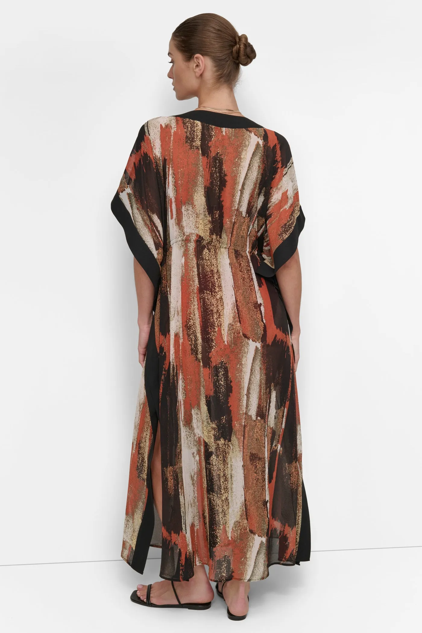 TIE-FRONT MAXI KAFTAN sold by DKNY product image thumbnail 3