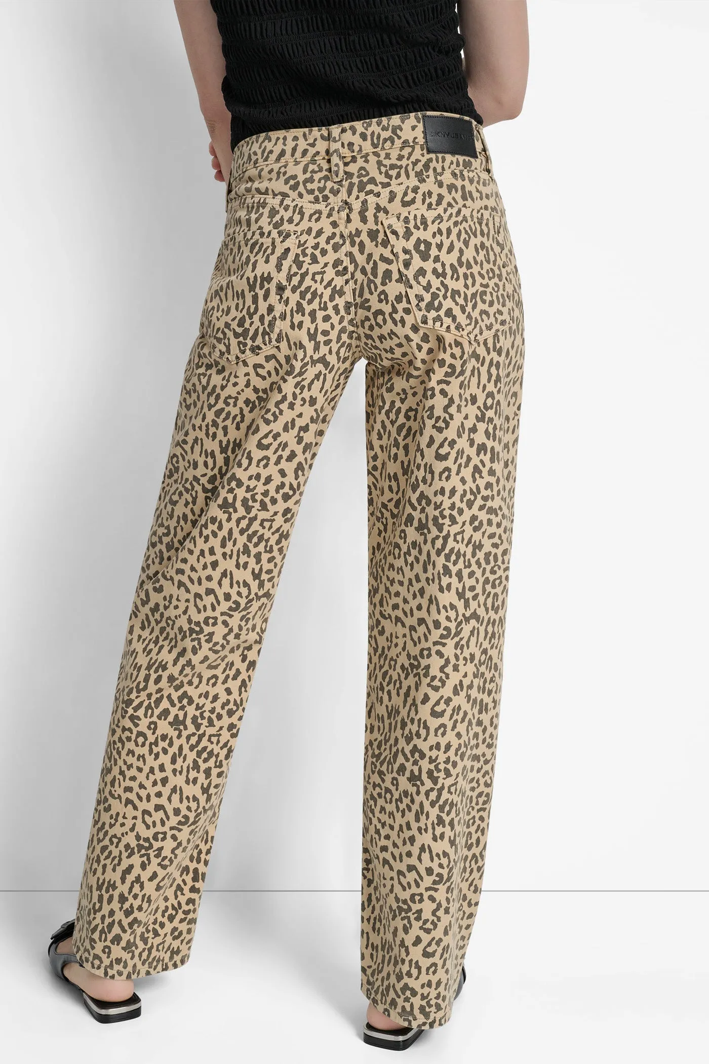 HIGH-RISE RAW EDGE FLARE JEAN sold by DKNY product image thumbnail 2