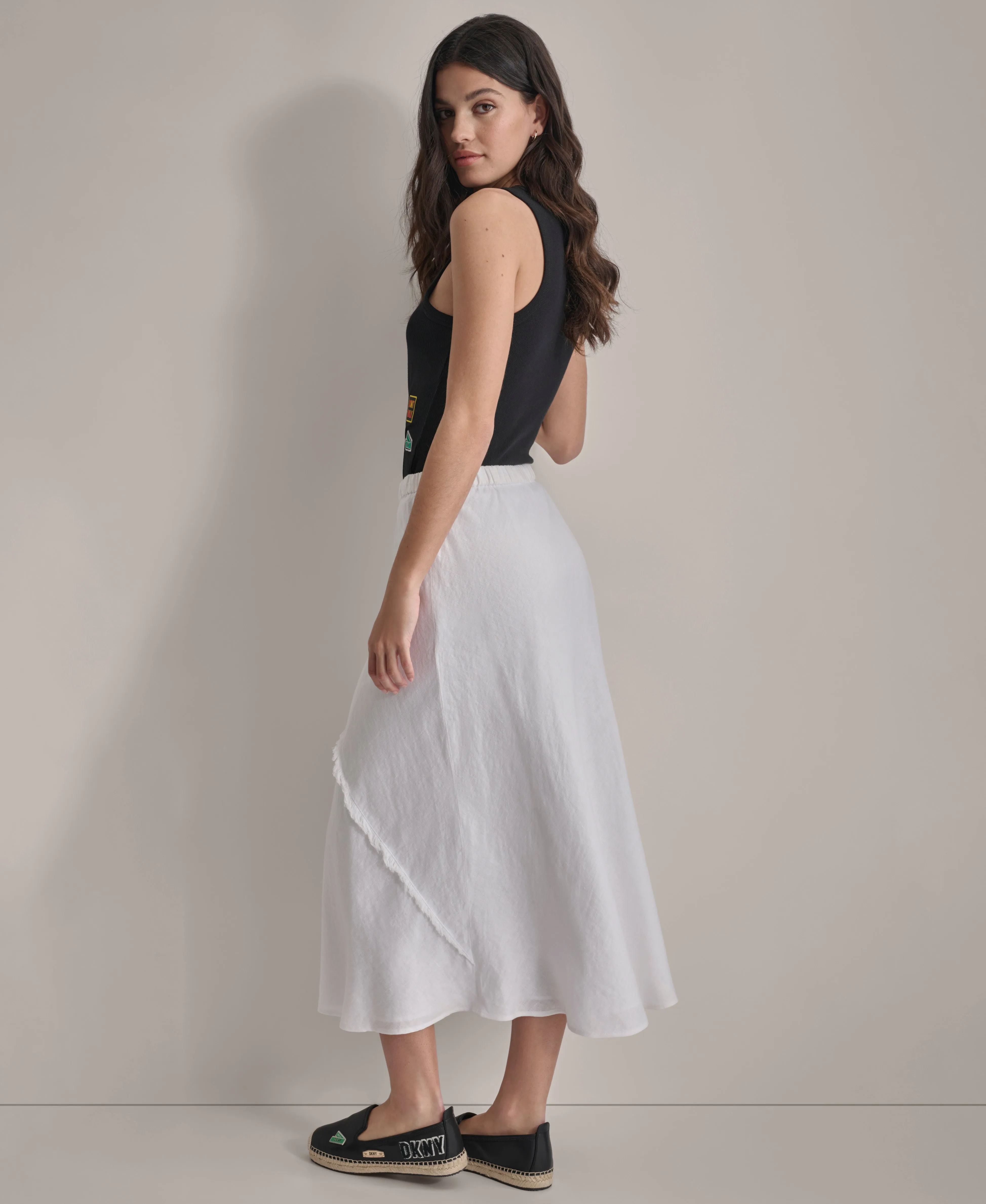 PULL ON LINEN SKIRT sold by DKNY product image thumbnail 4