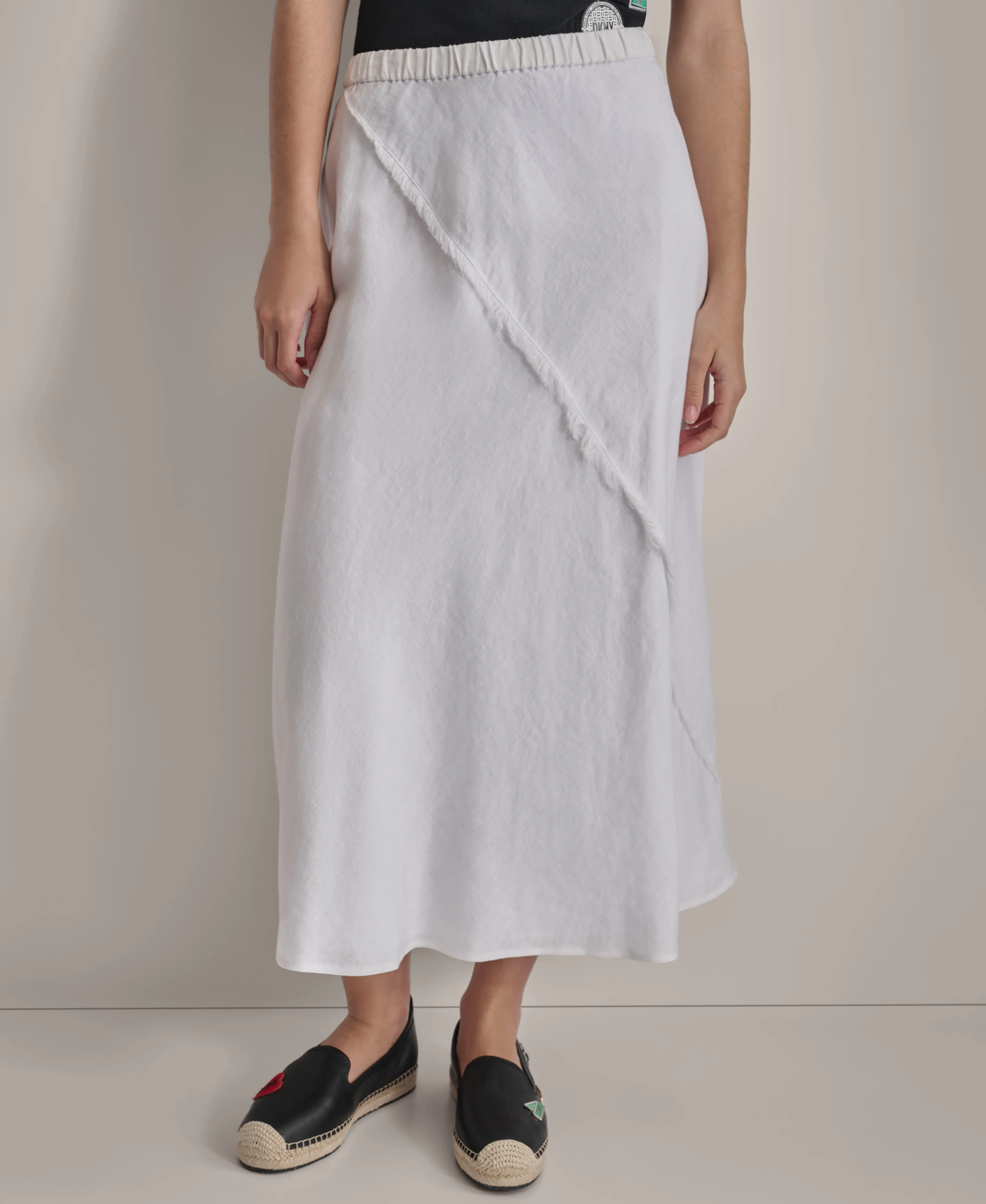 PULL ON LINEN SKIRT sold by DKNY