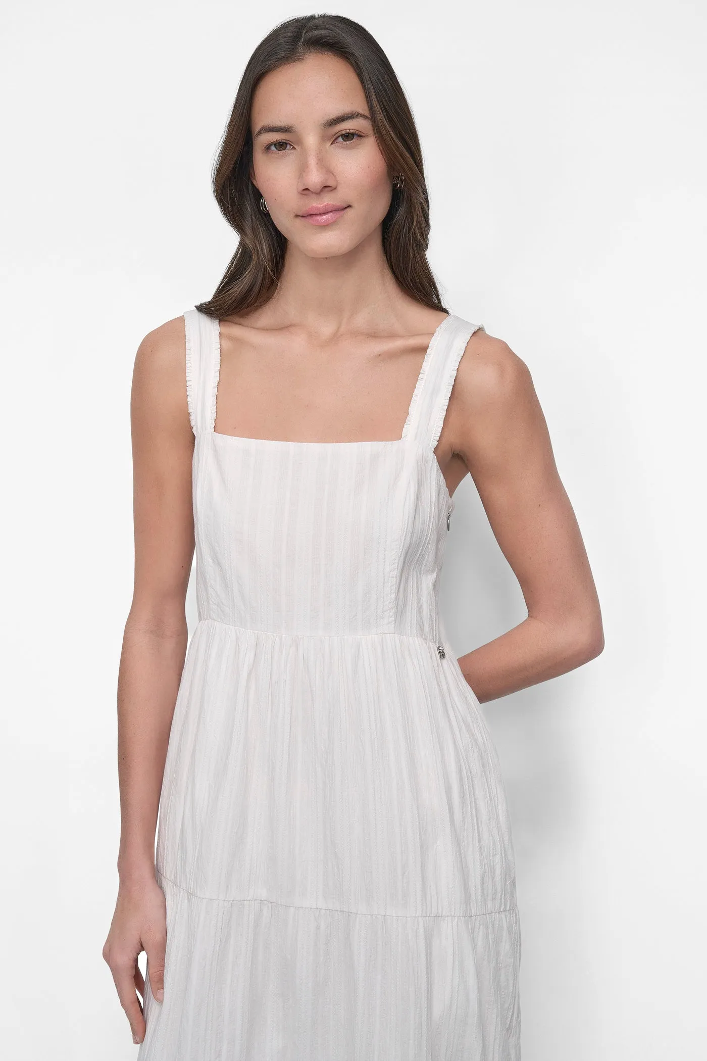 TIERED MAXI SWING DRESS sold by DKNY product image thumbnail 4