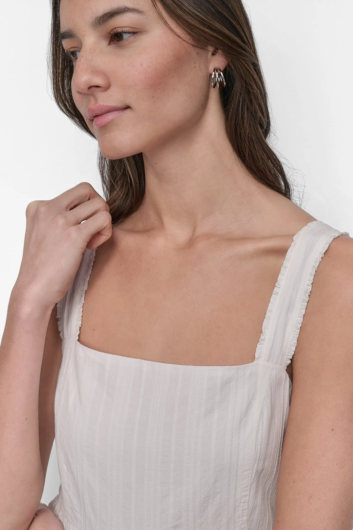 TIERED MAXI SWING DRESS sold by DKNY product image thumbnail 5