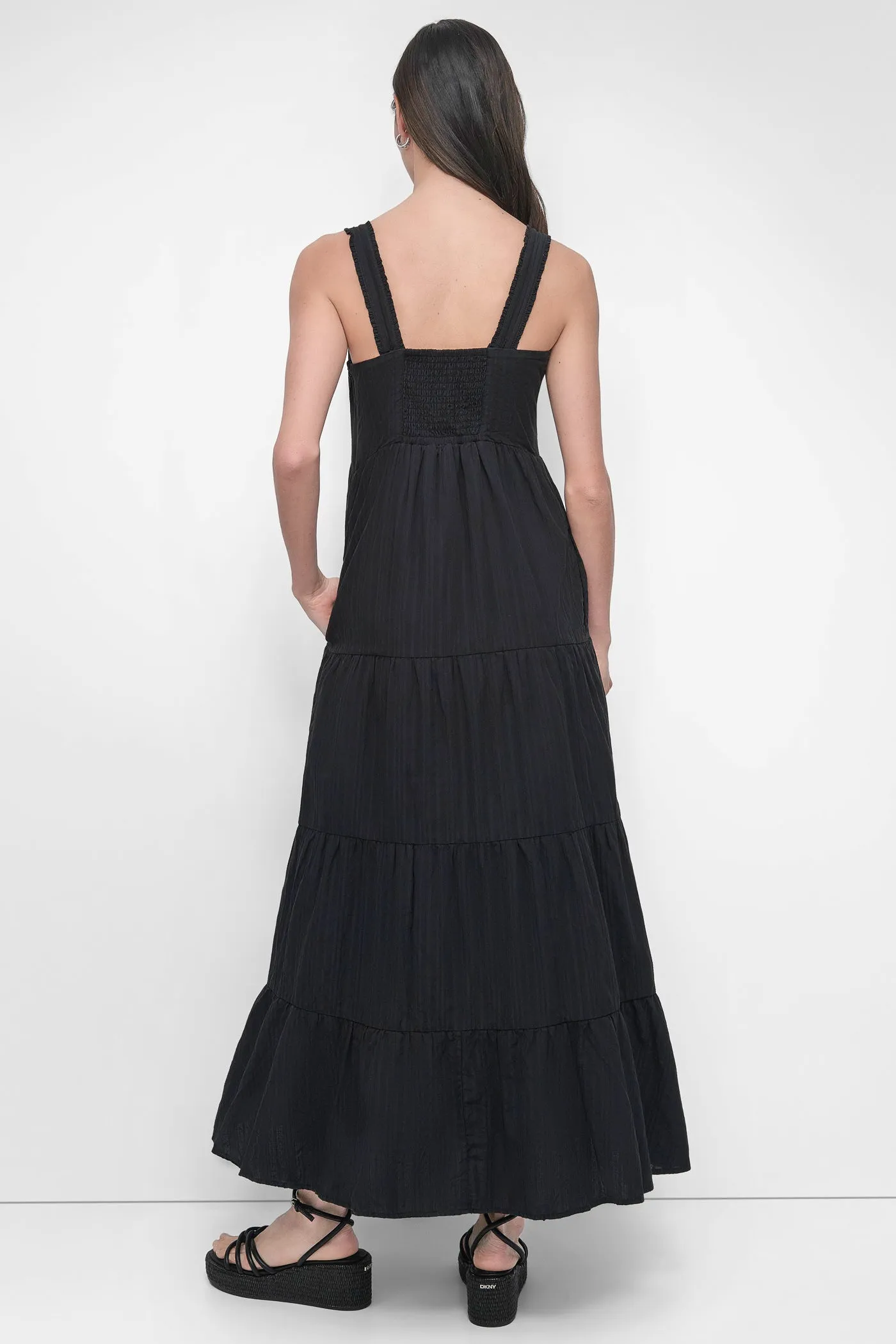 TIERED MAXI SWING DRESS sold by DKNY product image thumbnail 2