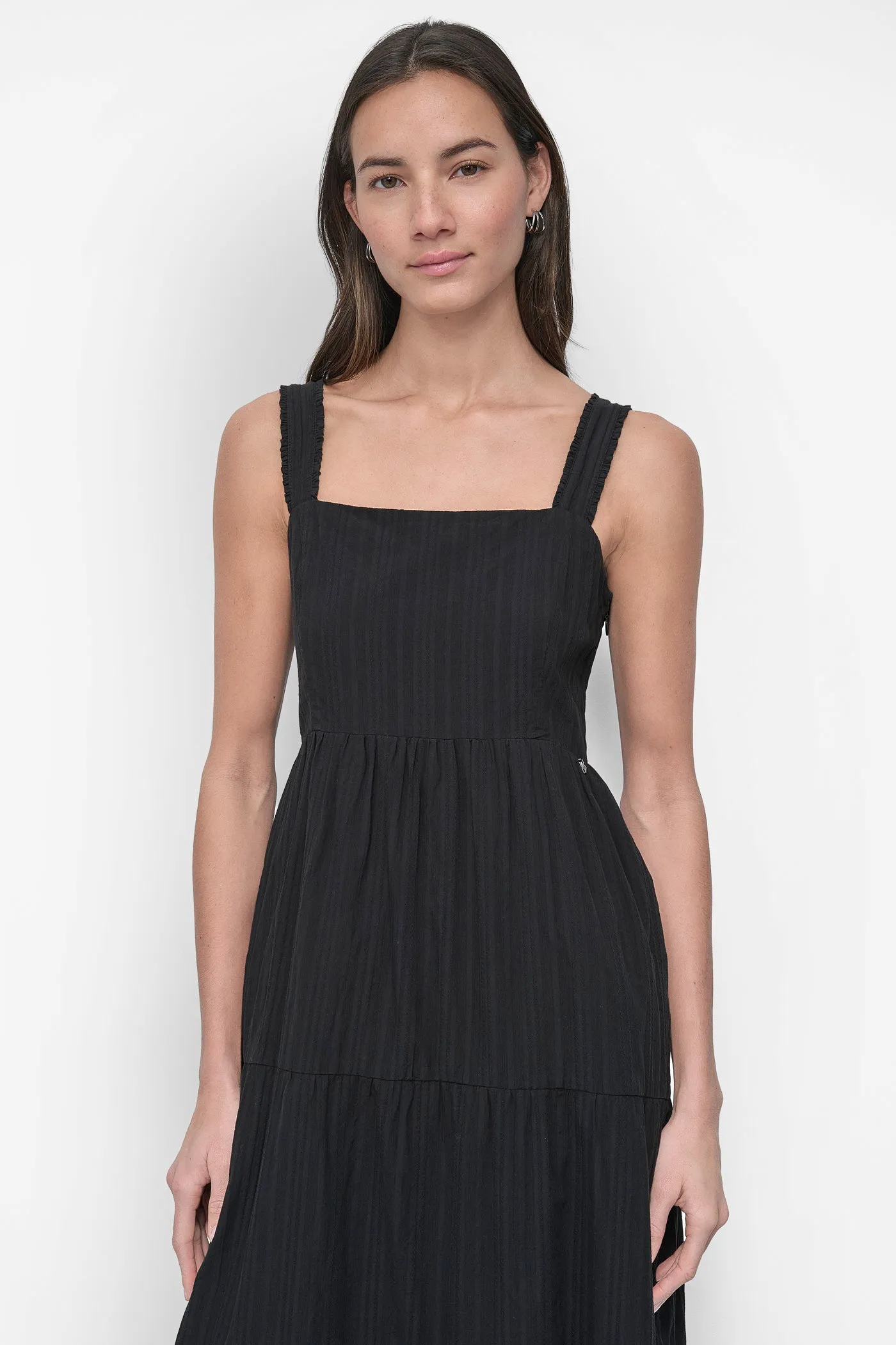 TIERED MAXI SWING DRESS sold by DKNY product image thumbnail 4