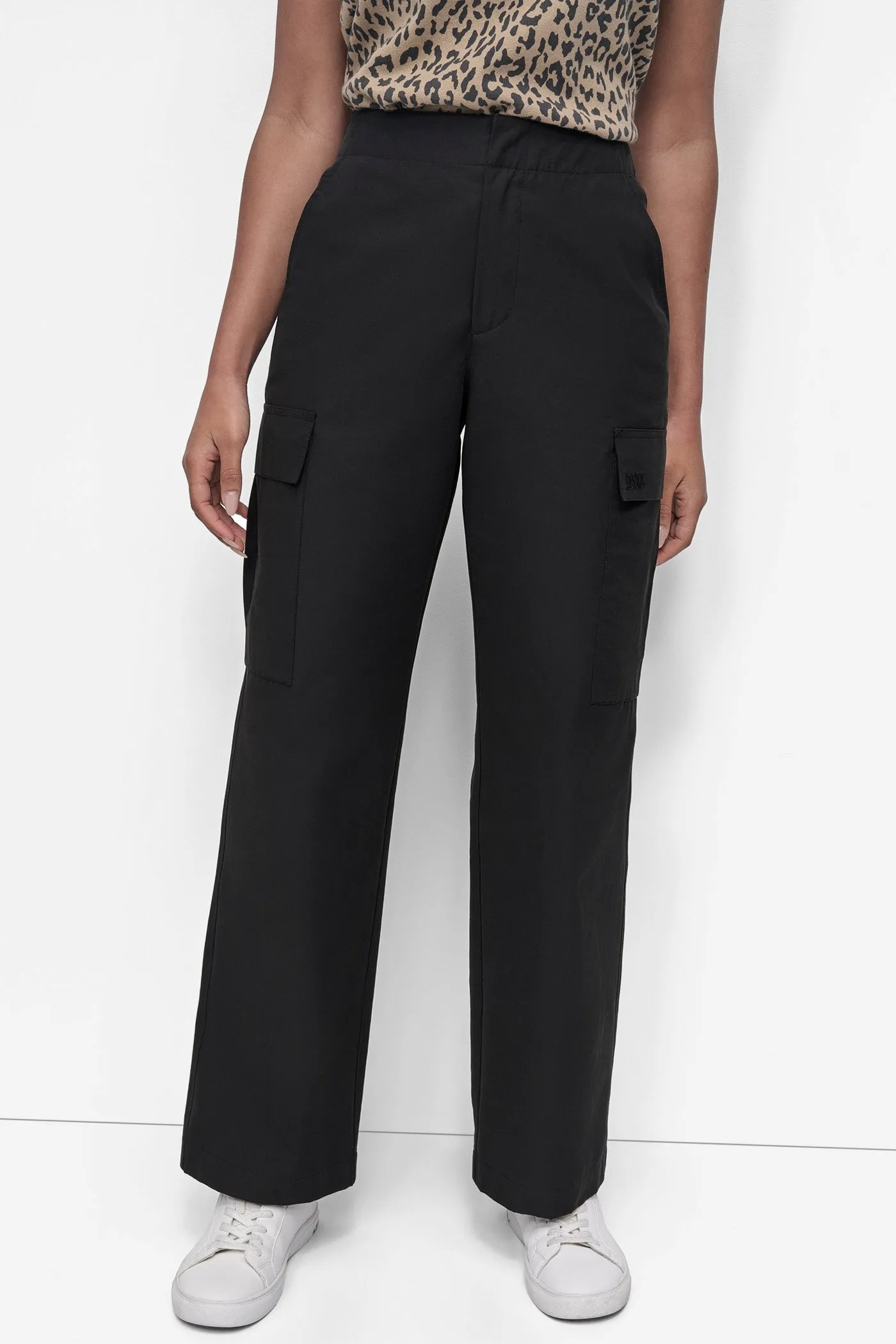 HIGH-RISE STRAIGHT-LEG CARGO PANT sold by DKNY
