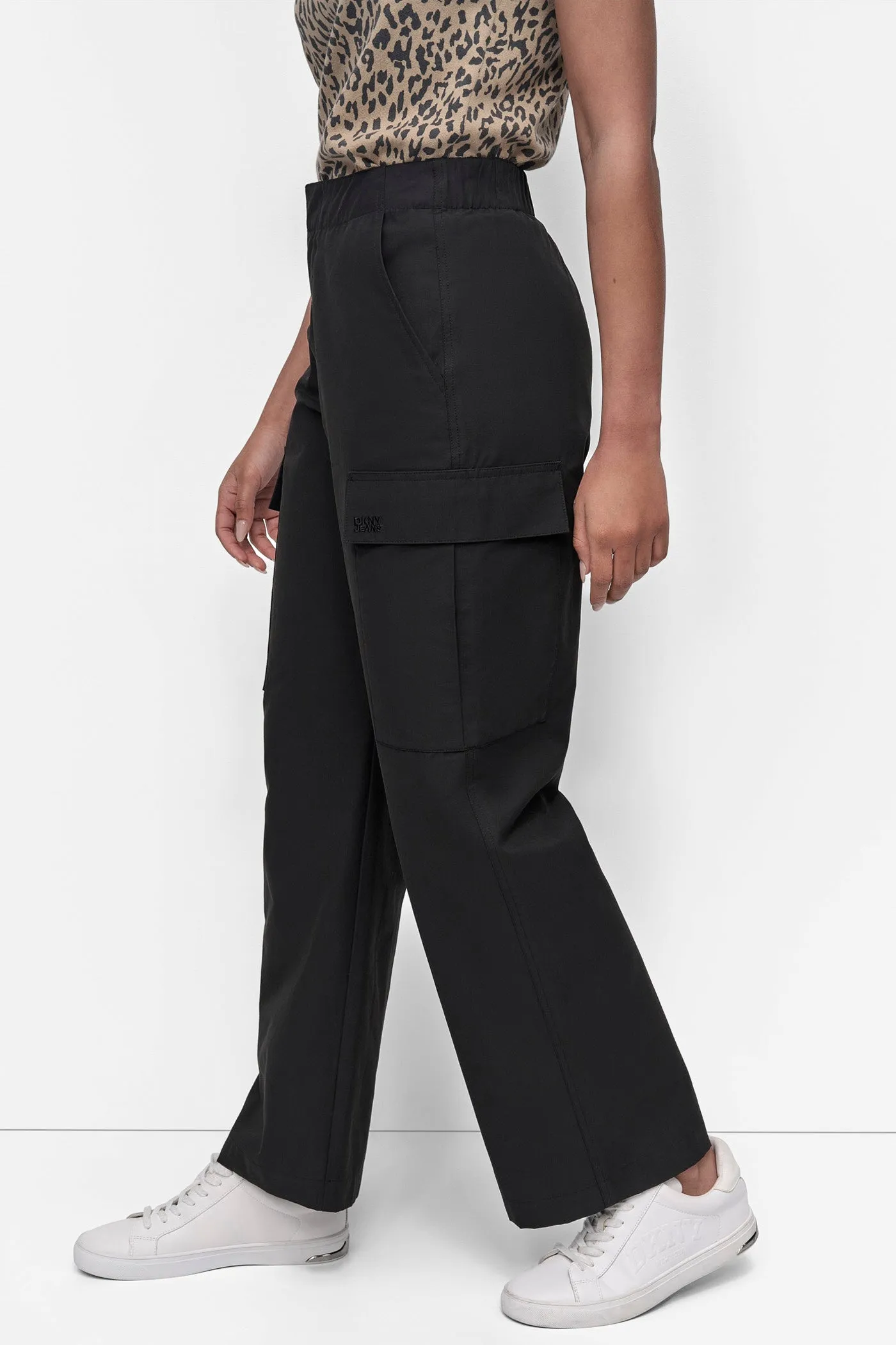 HIGH-RISE STRAIGHT-LEG CARGO PANT sold by DKNY product image thumbnail 3