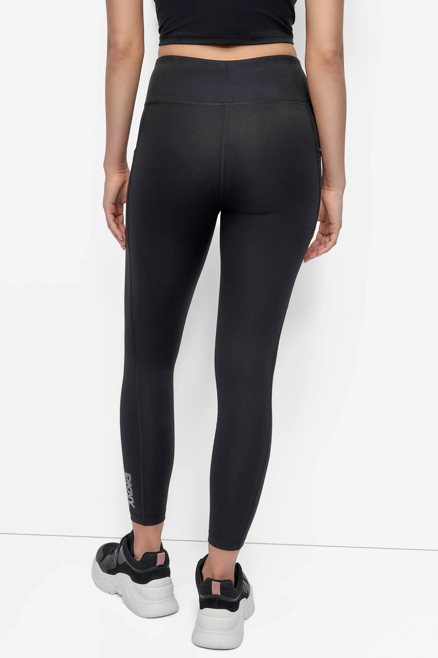 LOGO-EMBELLISHED 7/8-LENGTH LEGGING sold by DKNY product image thumbnail 2