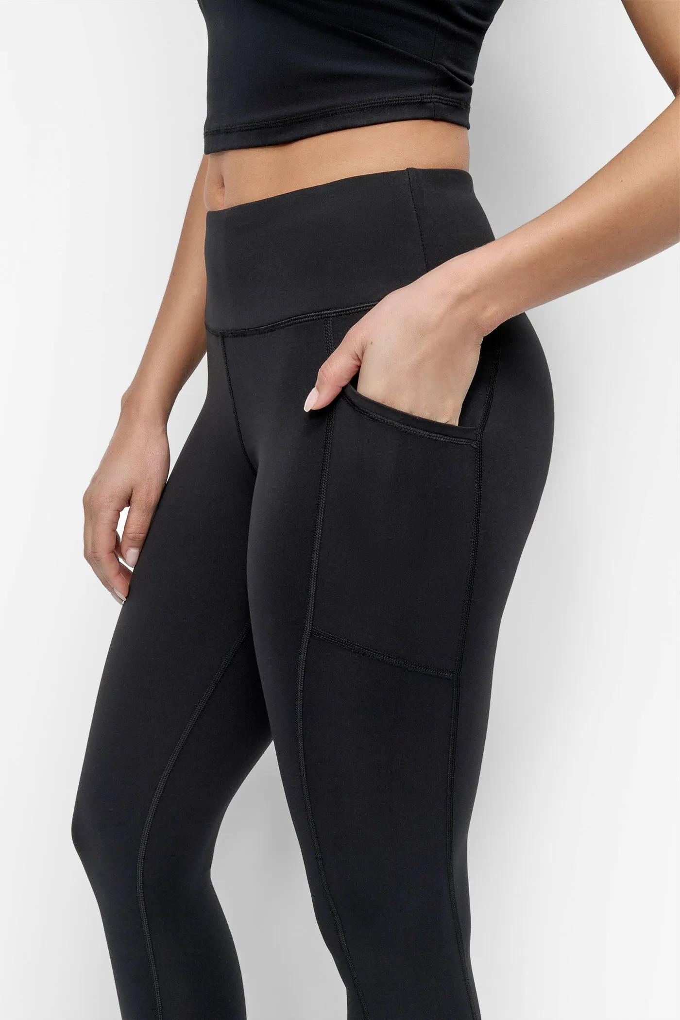 LOGO-EMBELLISHED 7/8-LENGTH LEGGING sold by DKNY product image thumbnail 5
