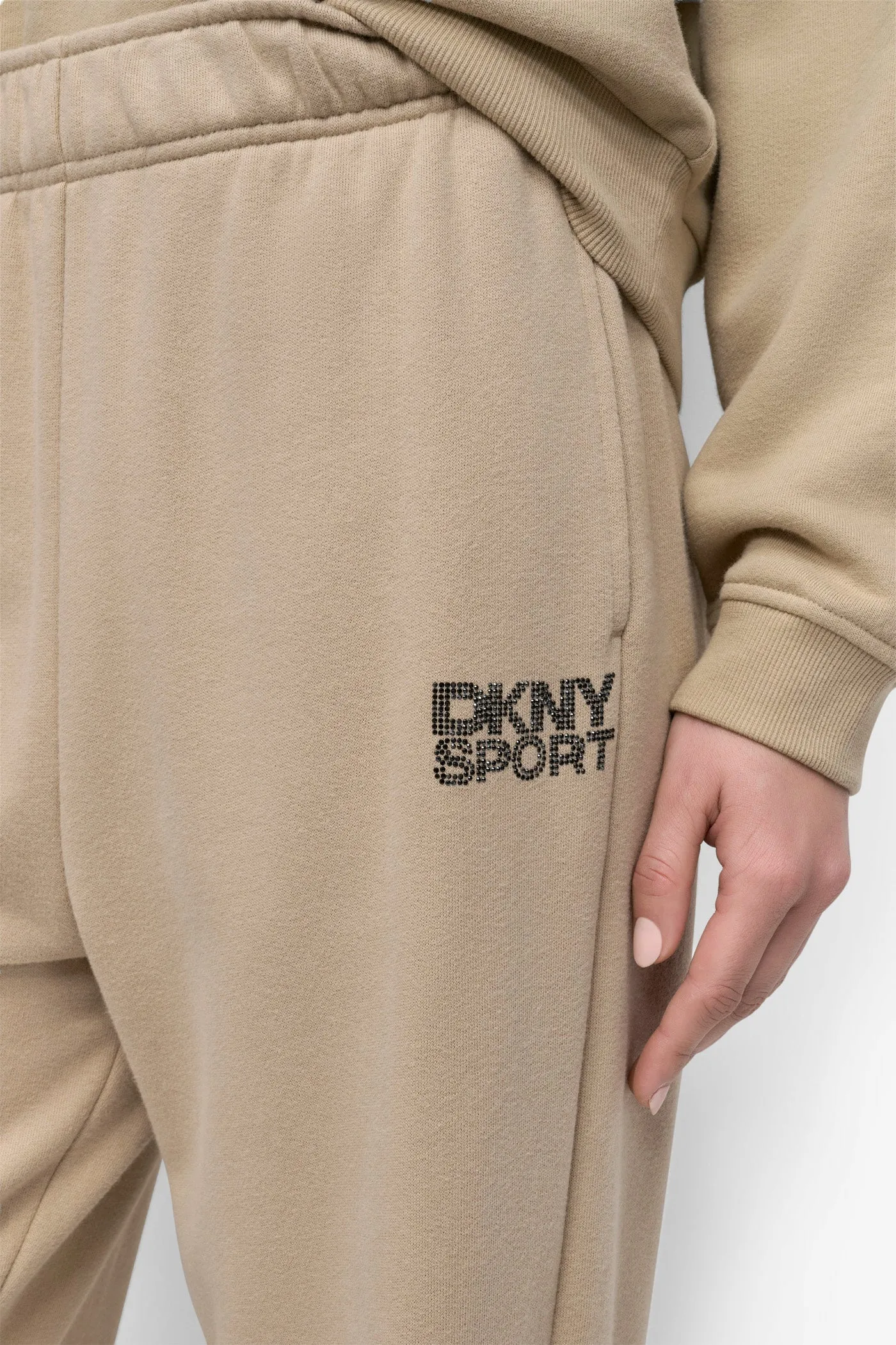 EXTRA HIGH-RISE LOGO-EMBELLISHED SWEATPANT sold by DKNY product image thumbnail 4
