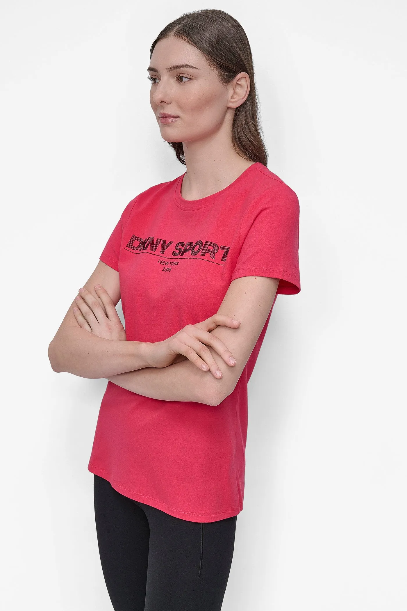 LOGO-EMBELLISHED TEE sold by DKNY product image thumbnail 3
