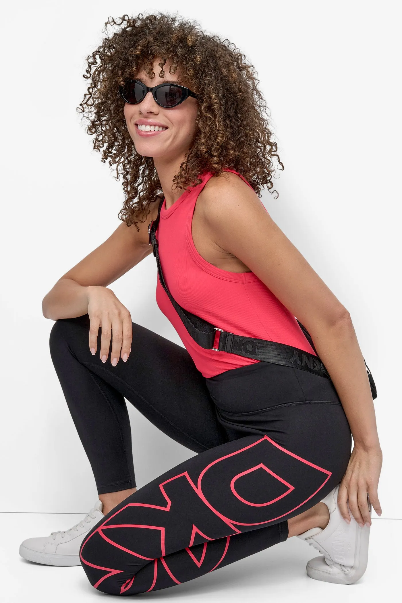 HIGH WAIST 7/8 BALANCE COMPRESSION EXPLODED LOGO sold by DKNY product image thumbnail 5