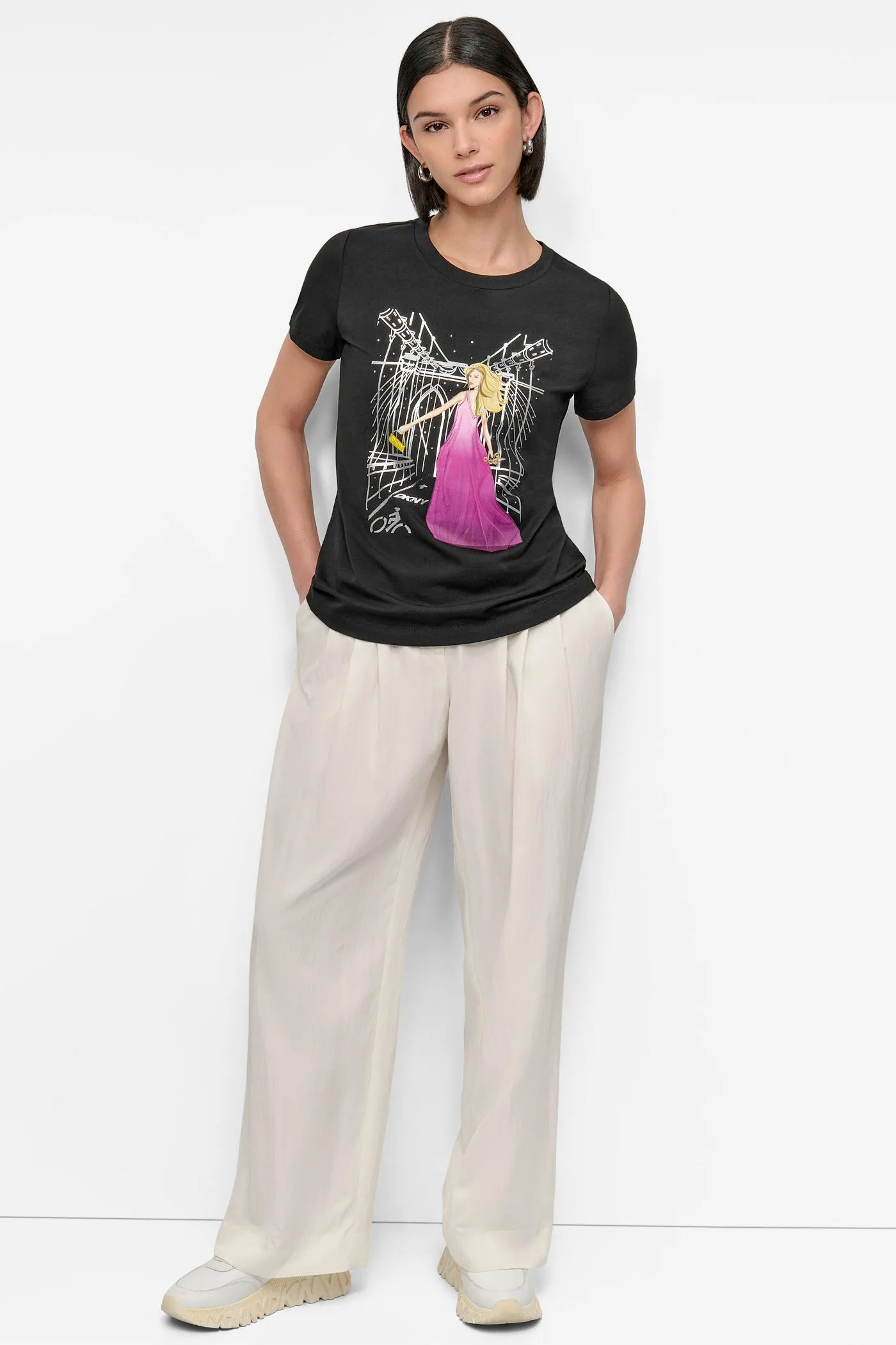 BROOKLYN BRIDGE EMBELLISHED TEE sold by DKNY product image thumbnail 5