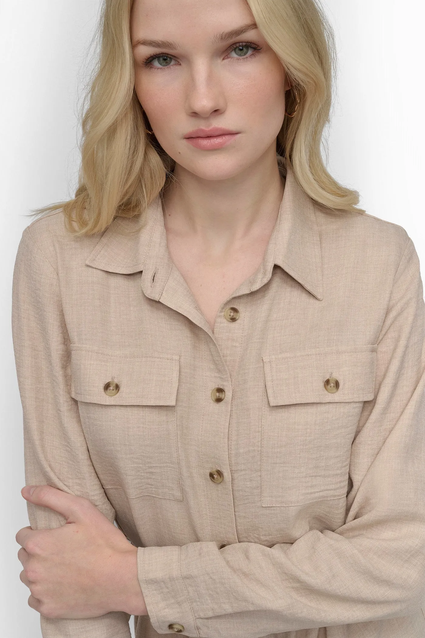 COLLARED BUTTON DRESS sold by DKNY product image thumbnail 5