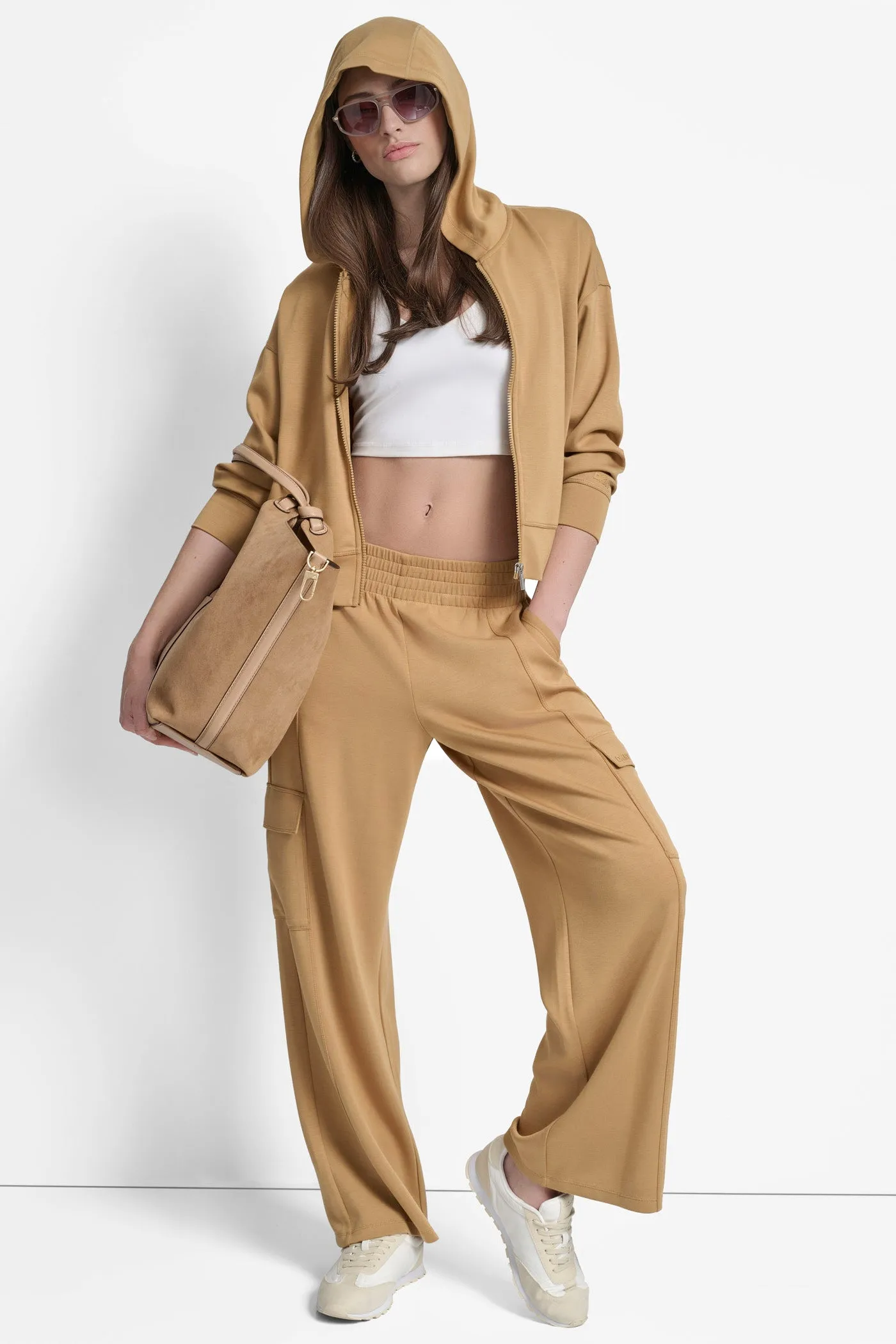 LOGO-EMBELLISHED HOODIE JACKET sold by DKNY product image thumbnail 5