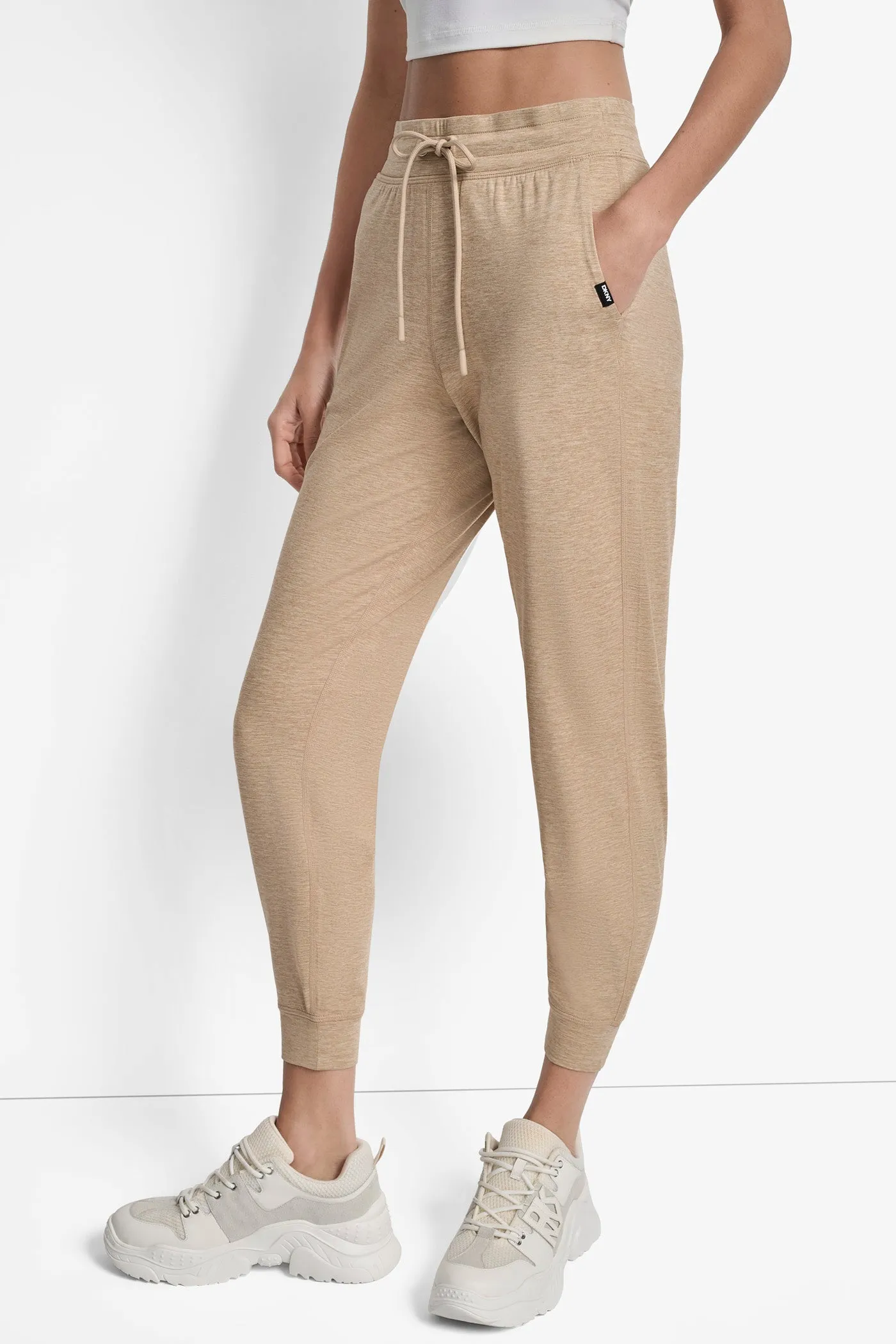 CROPPED HIGH-RISE SLIM JOGGER sold by DKNY product image thumbnail 5