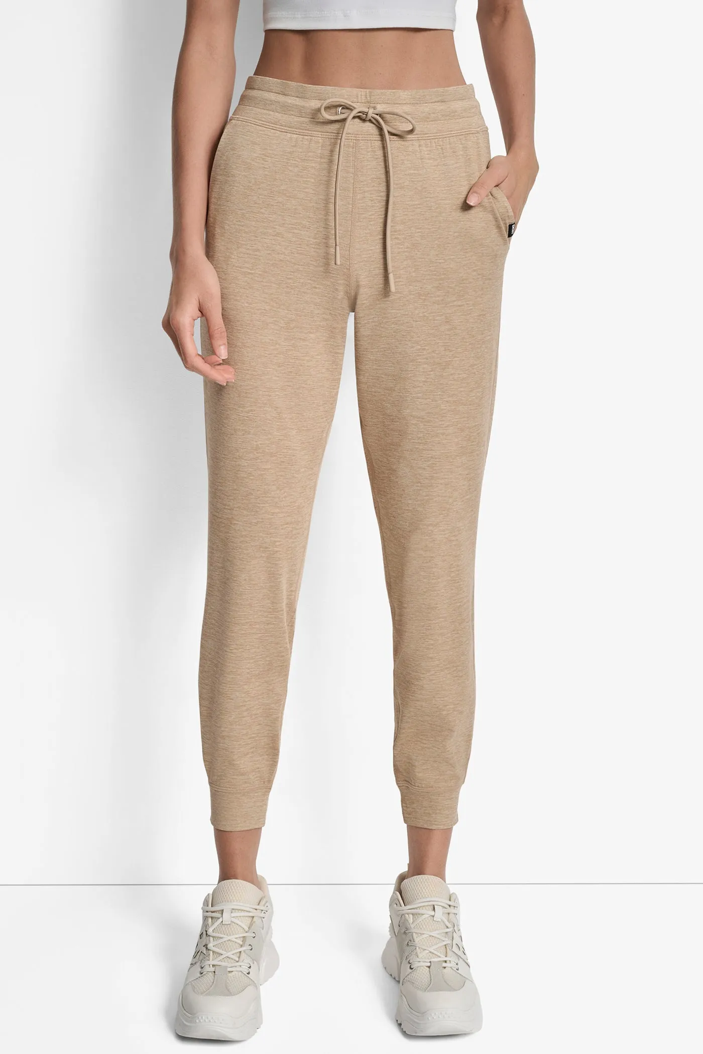 CROPPED HIGH-RISE SLIM JOGGER sold by DKNY