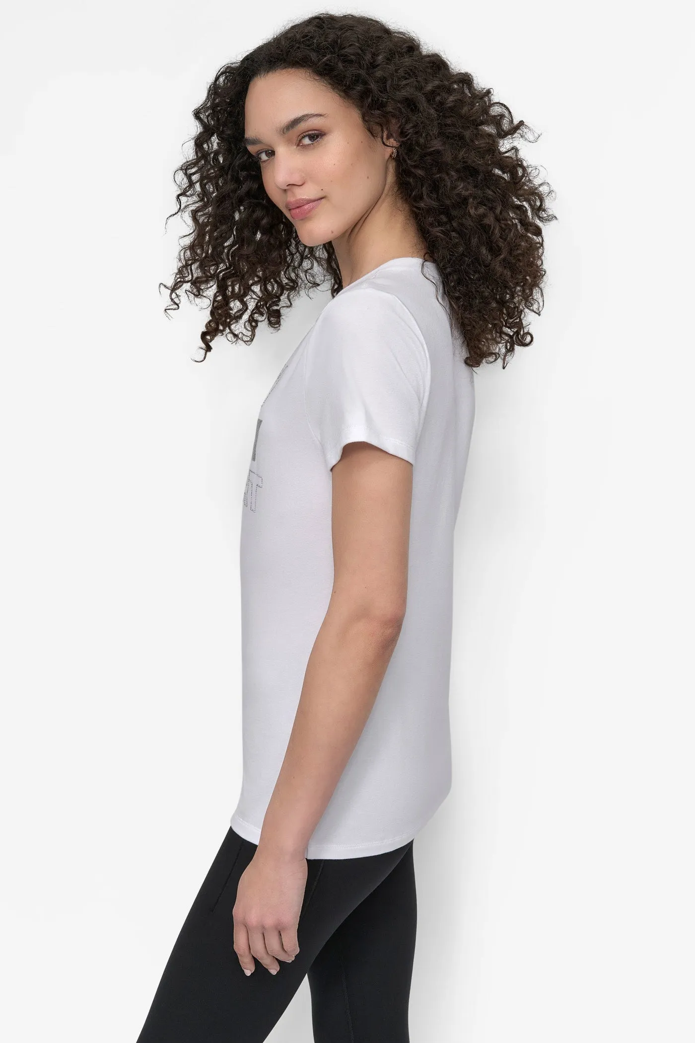 EMBELLISHED LOGO TEE sold by DKNY product image thumbnail 3