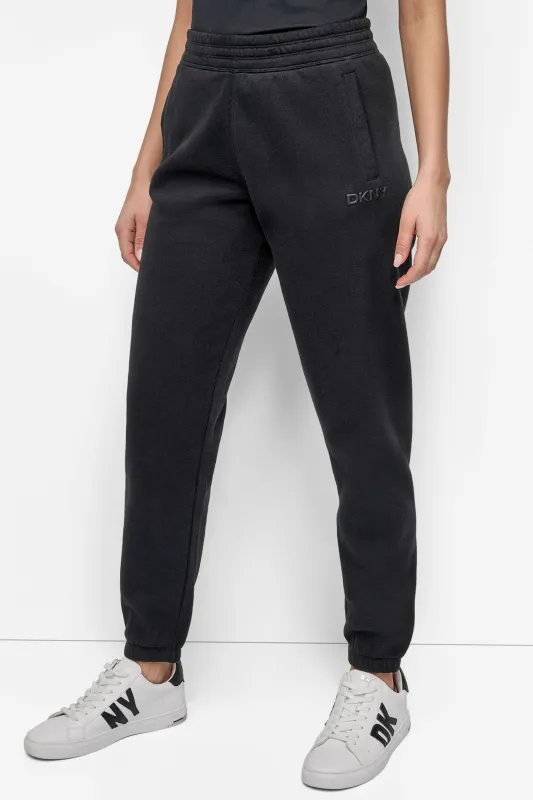 LOGO-EMBOSSED SLIM JOGGER sold by DKNY