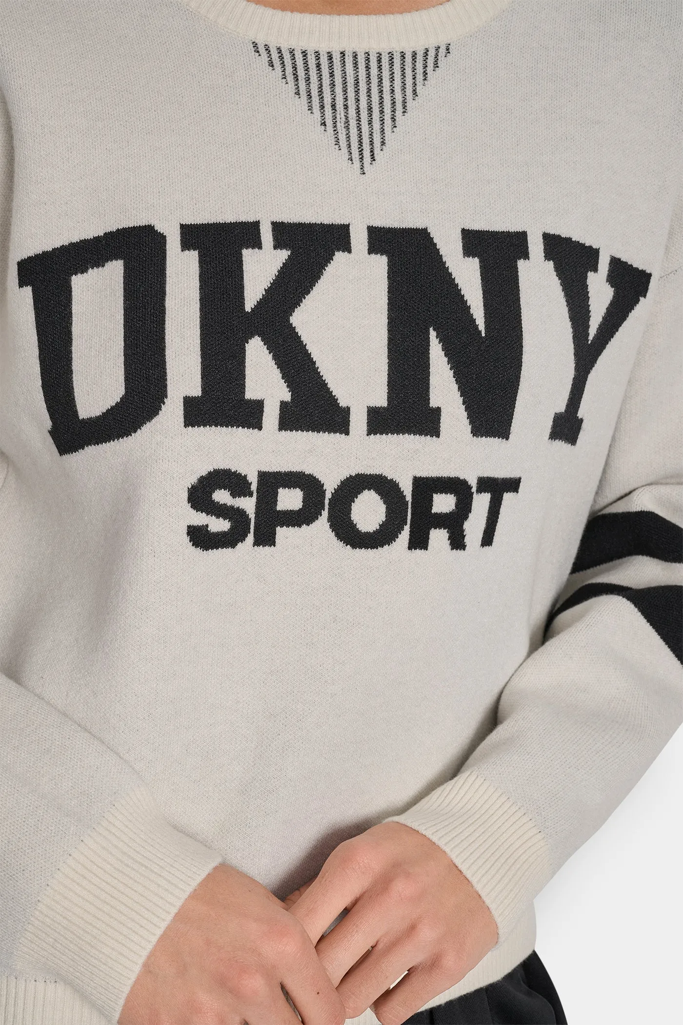 LOGO VARSITY JACQUARD SWEATER sold by DKNY product image thumbnail 5
