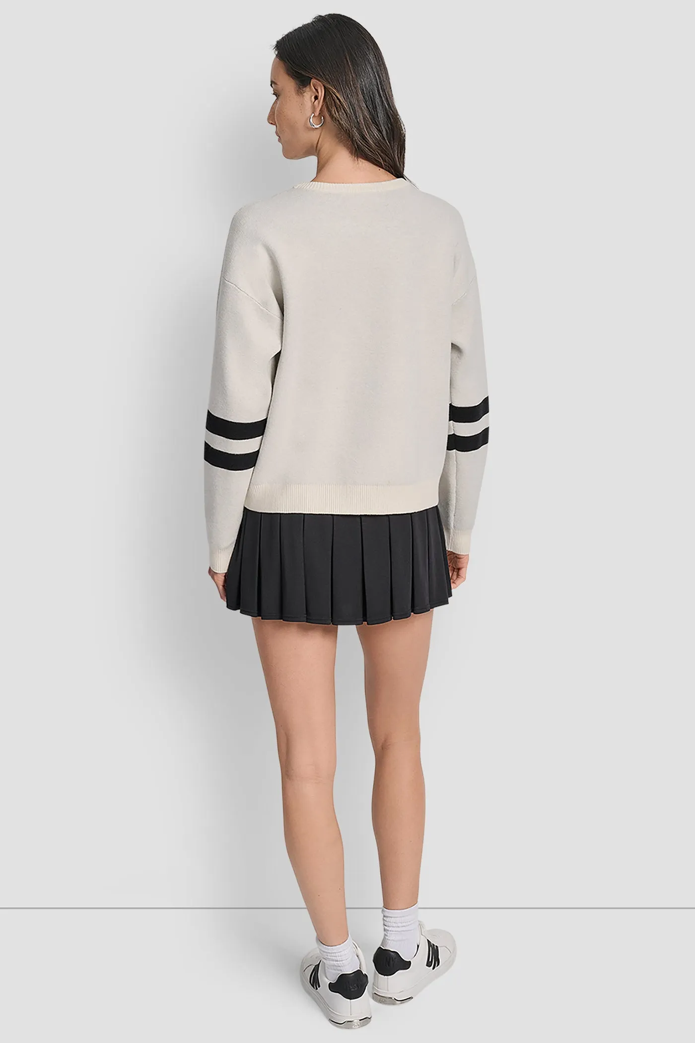 LOGO VARSITY JACQUARD SWEATER sold by DKNY product image thumbnail 2