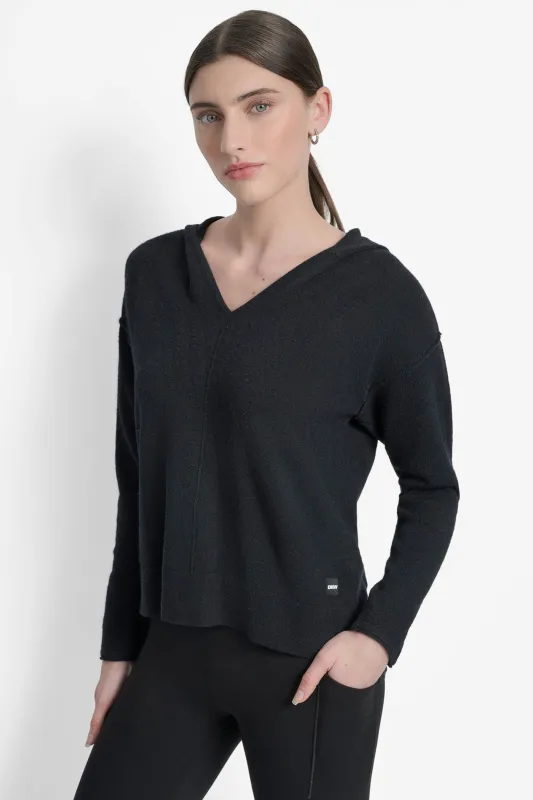 PANELED HI-LOW HOODIE sold by DKNY